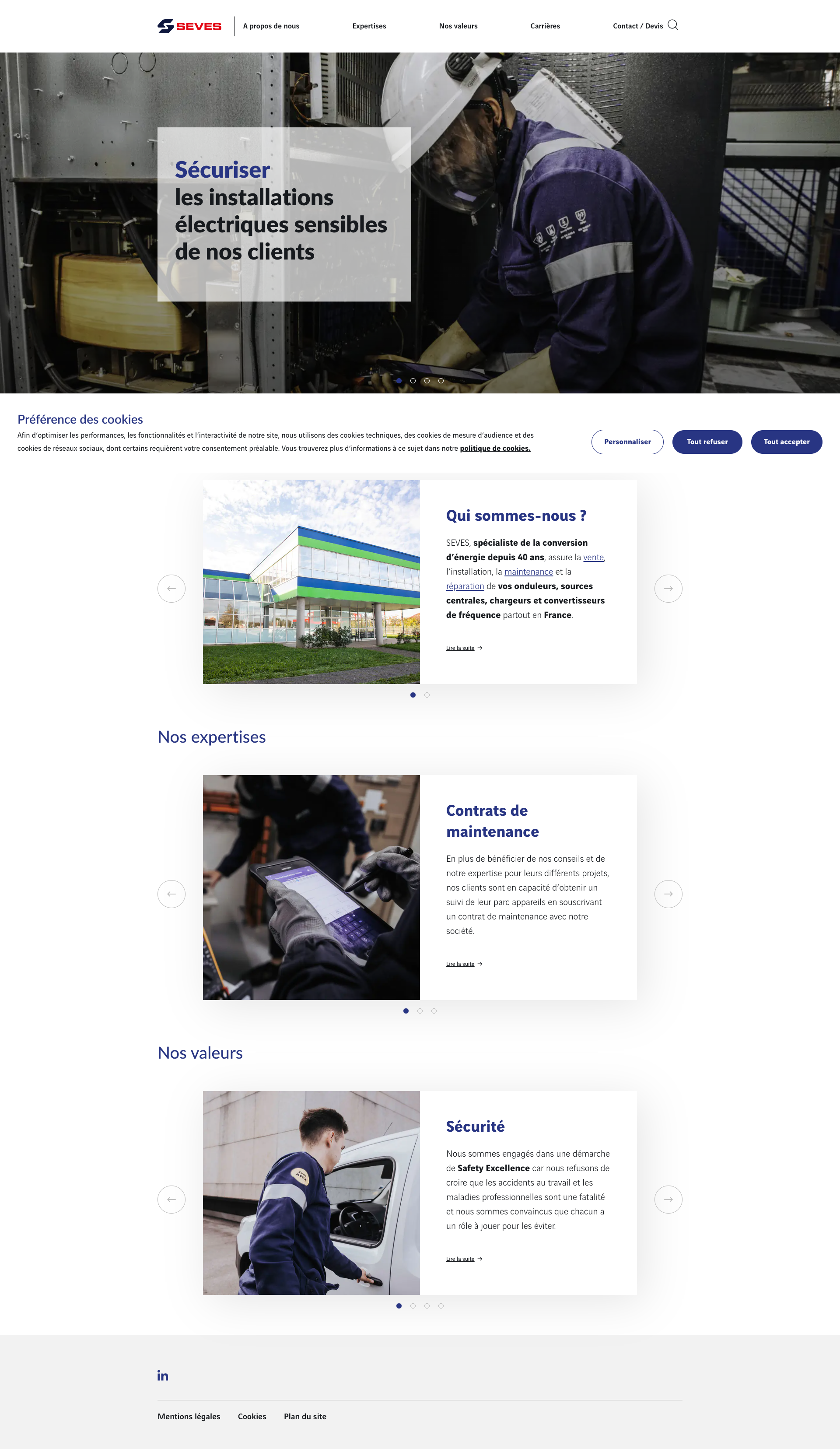 Aperçu du site