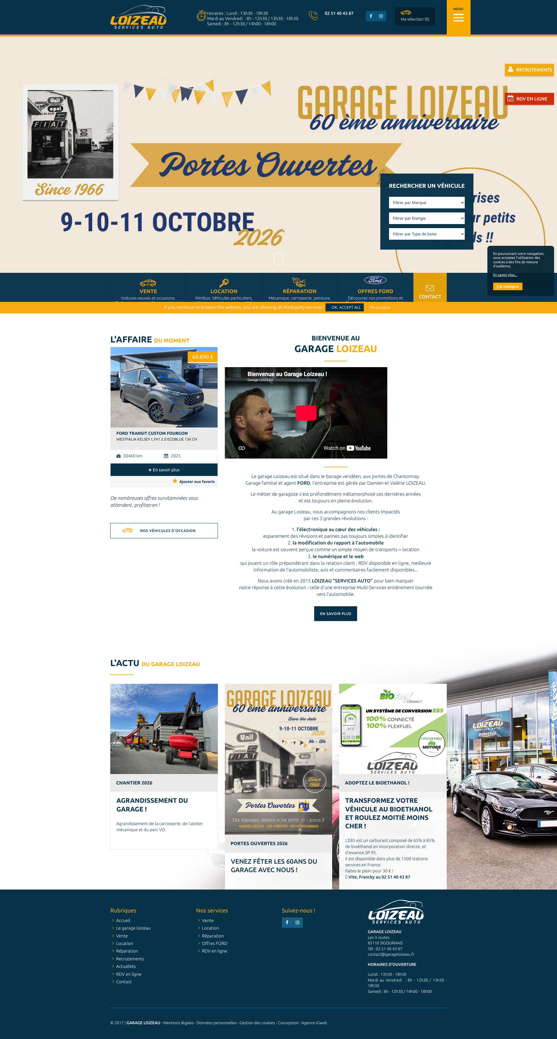 Aperçu du site