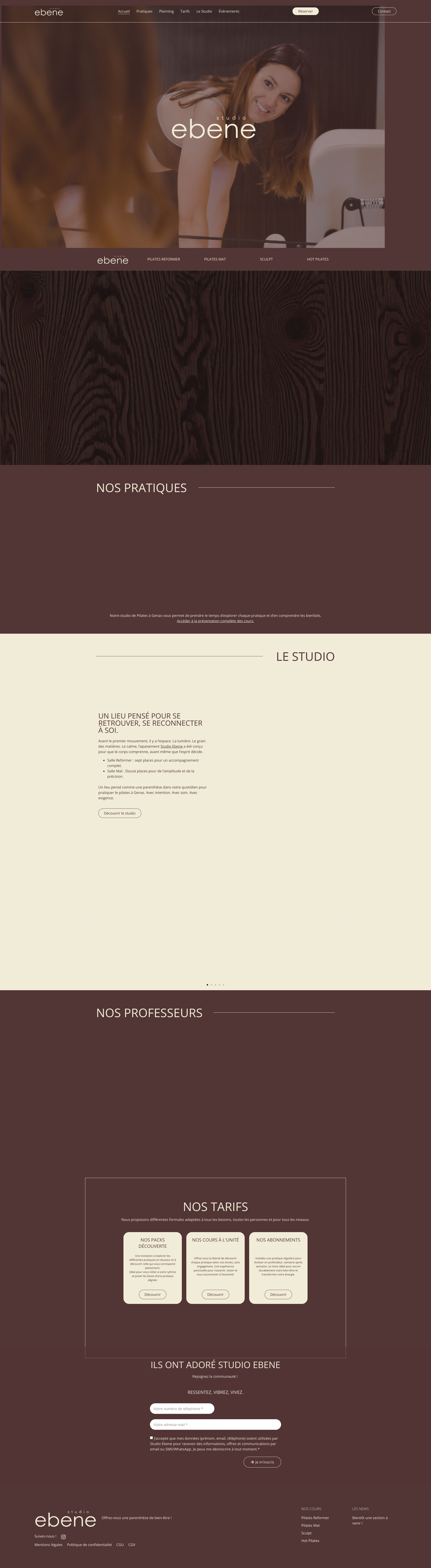 Aperçu du site