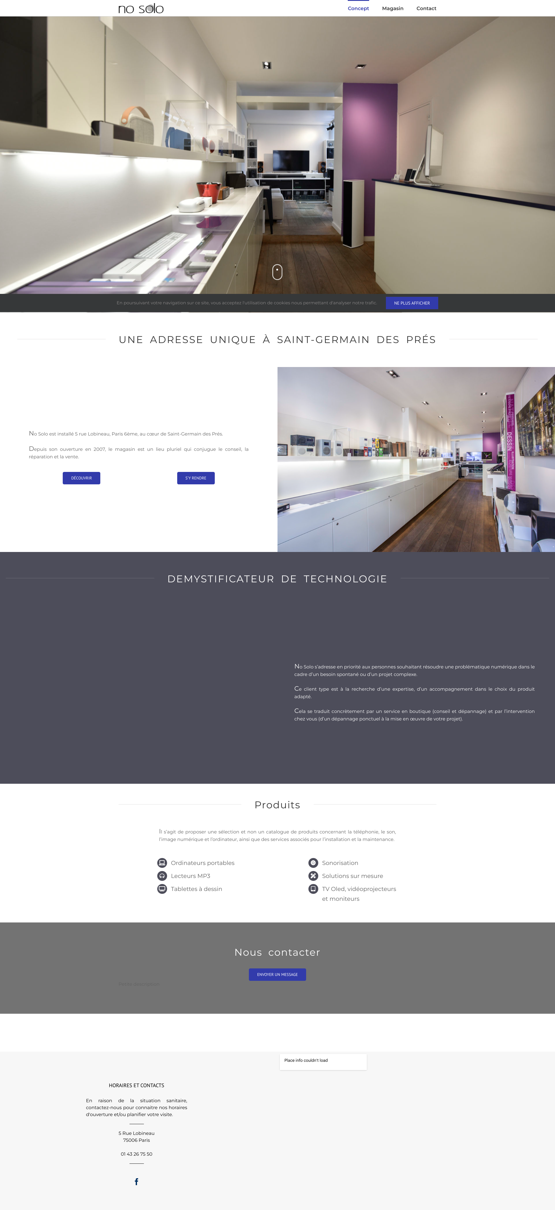Aperçu du site