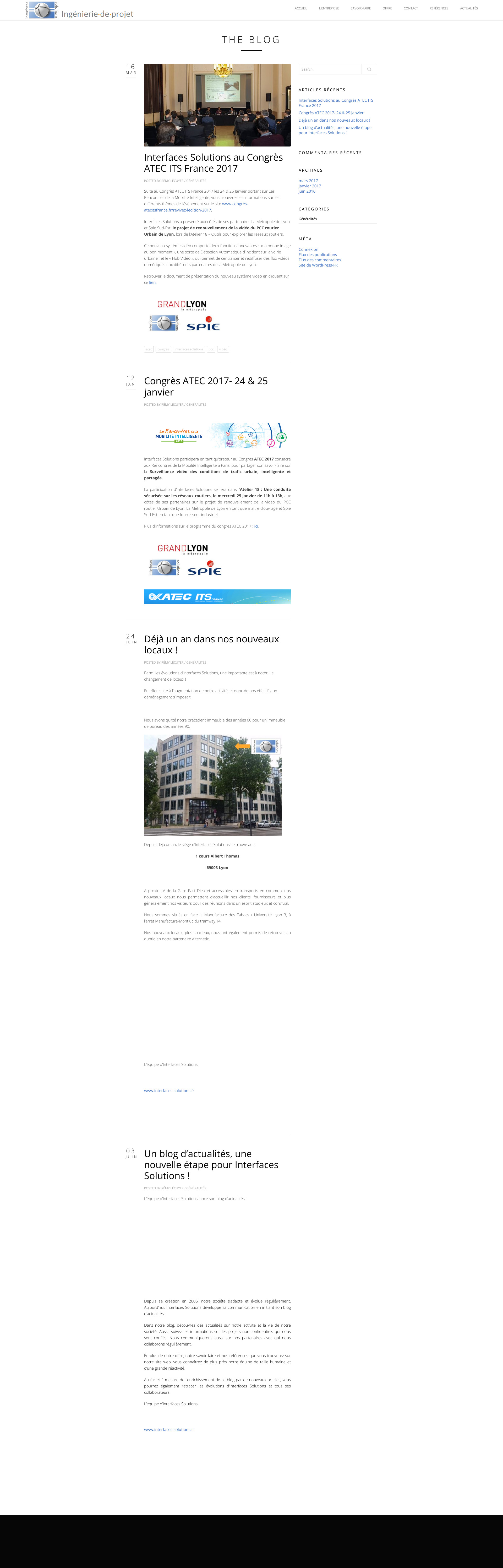 Aperçu du site