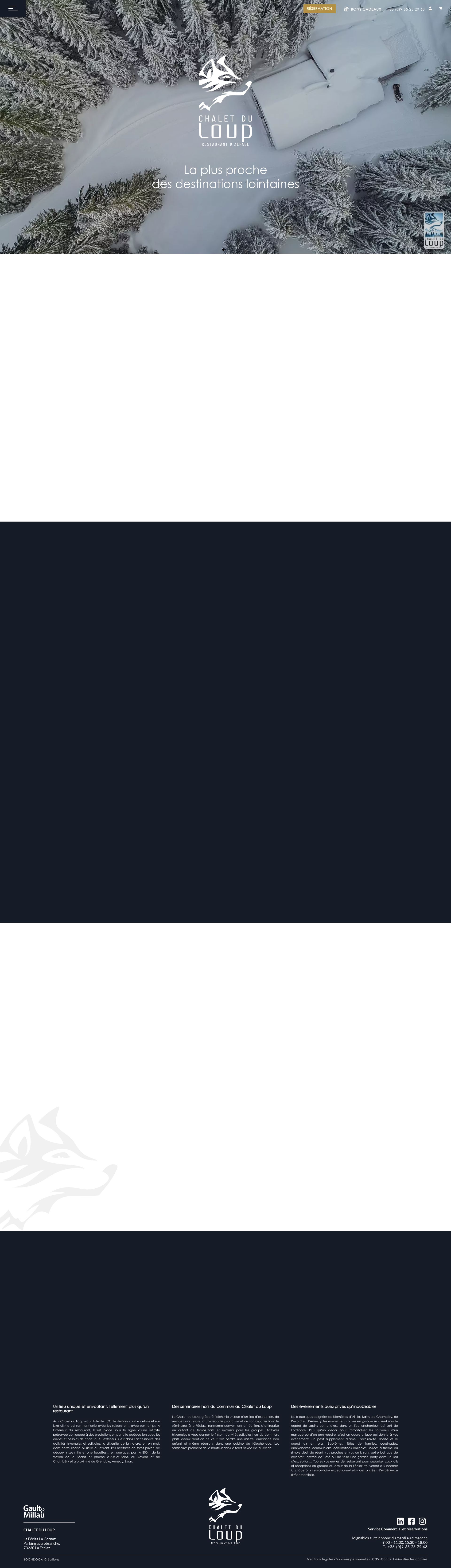 Aperçu du site