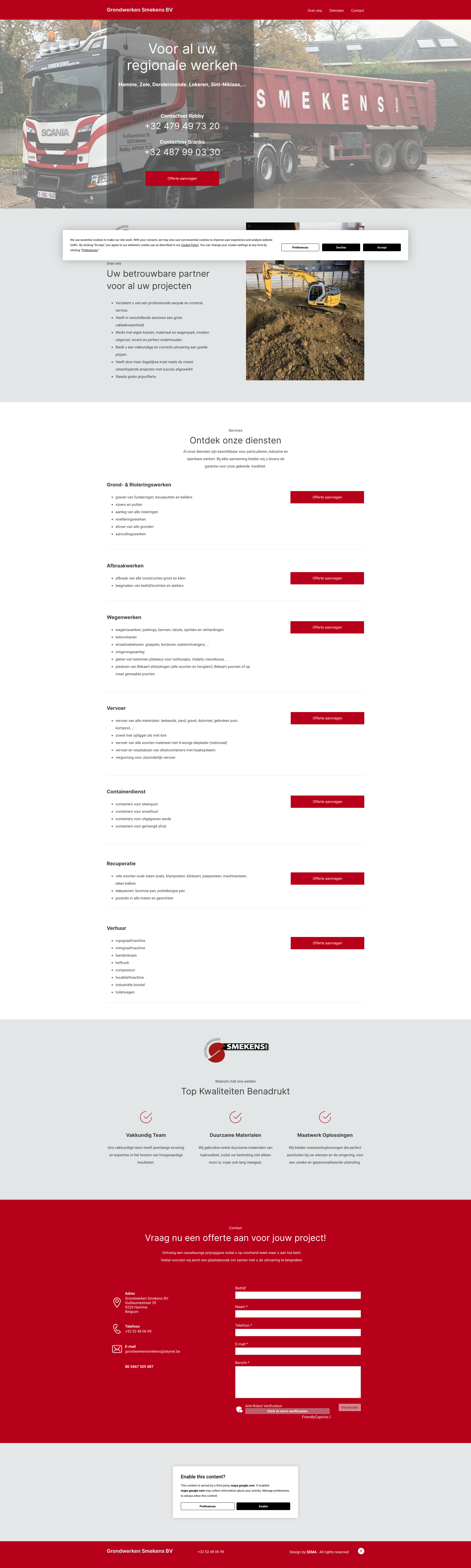 Aperçu du site