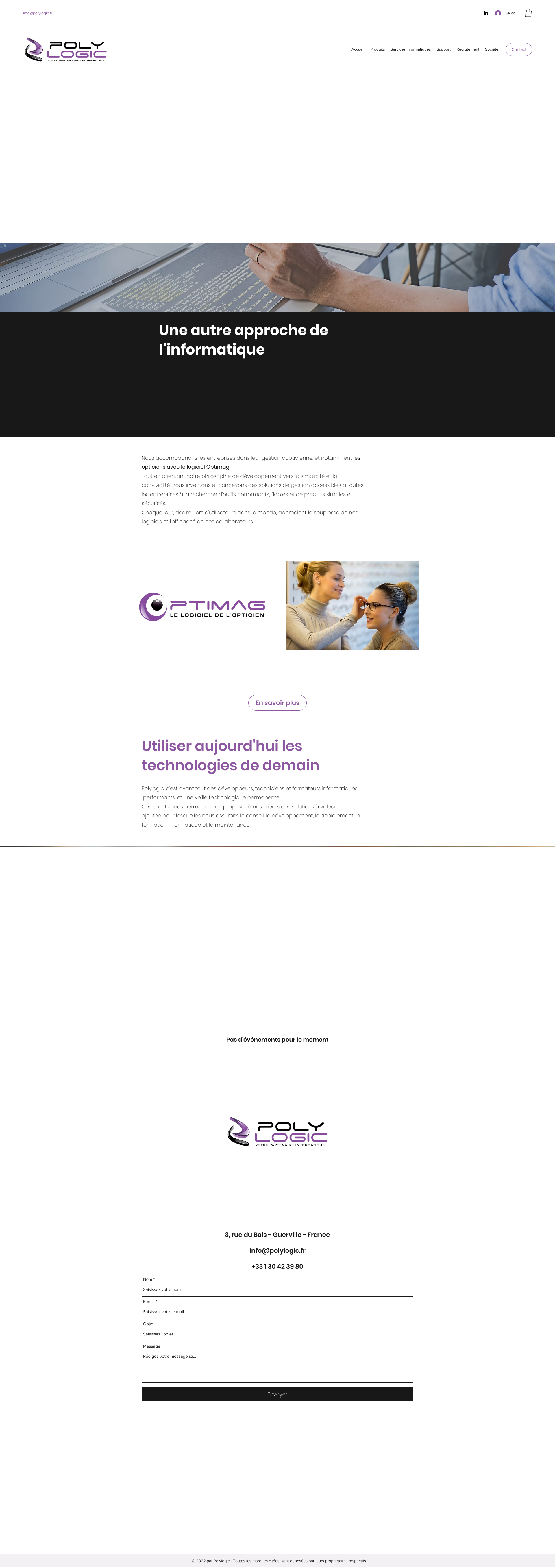 Aperçu du site