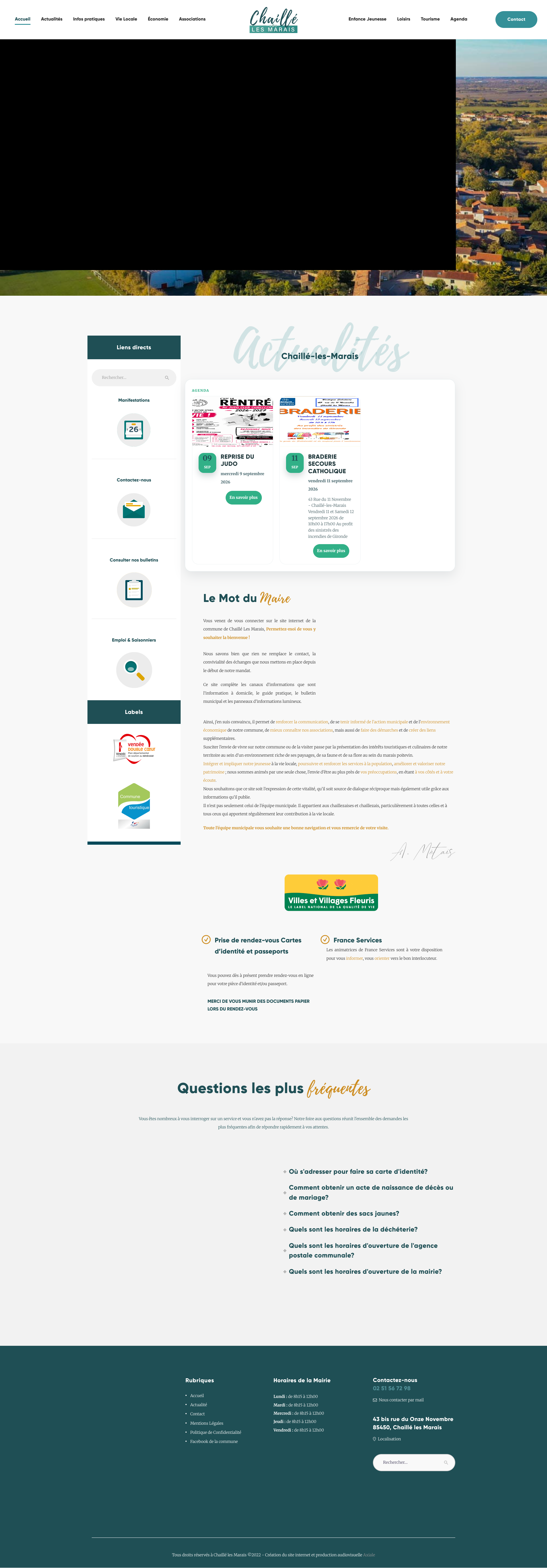 Aperçu du site