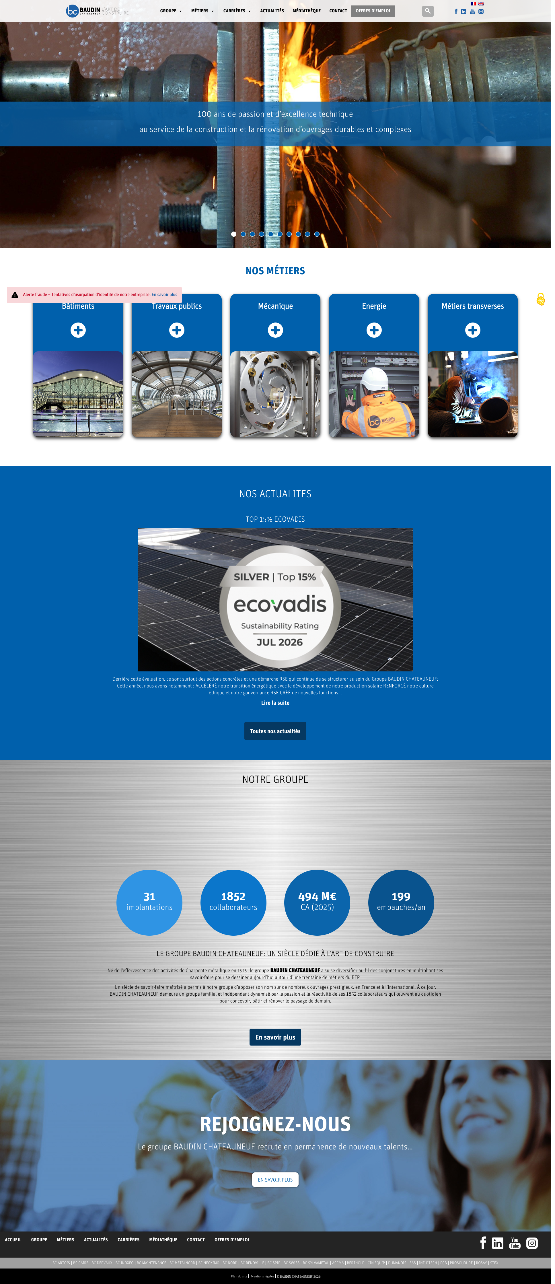 Aperçu du site