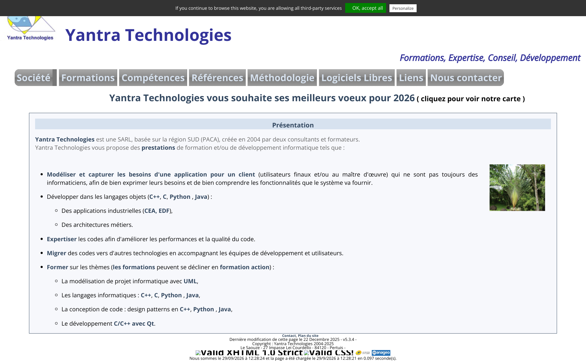 Aperçu du site