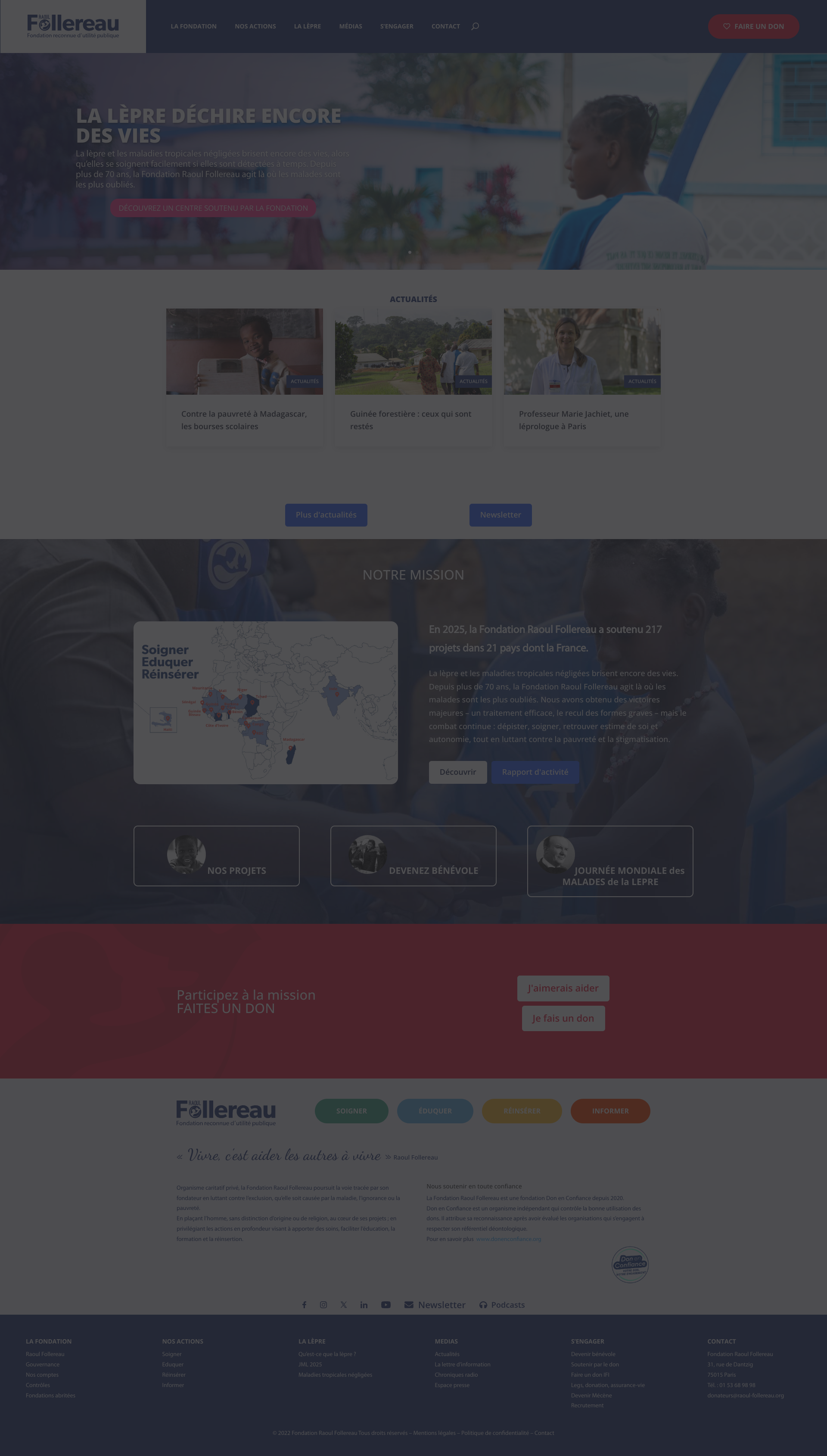 Aperçu du site