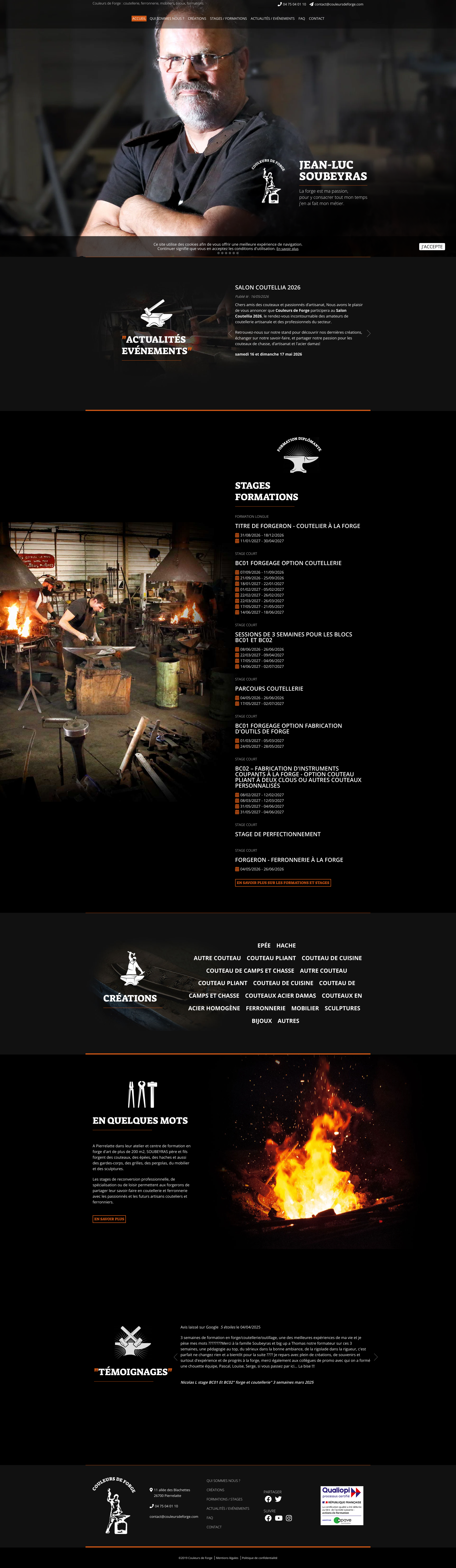 Aperçu du site