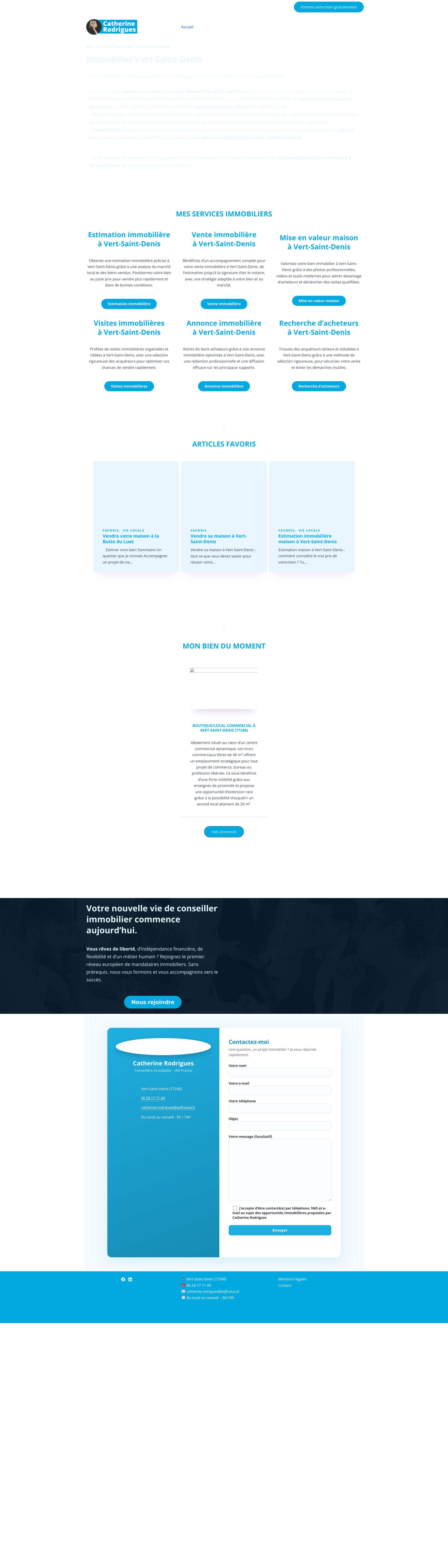 Aperçu du site