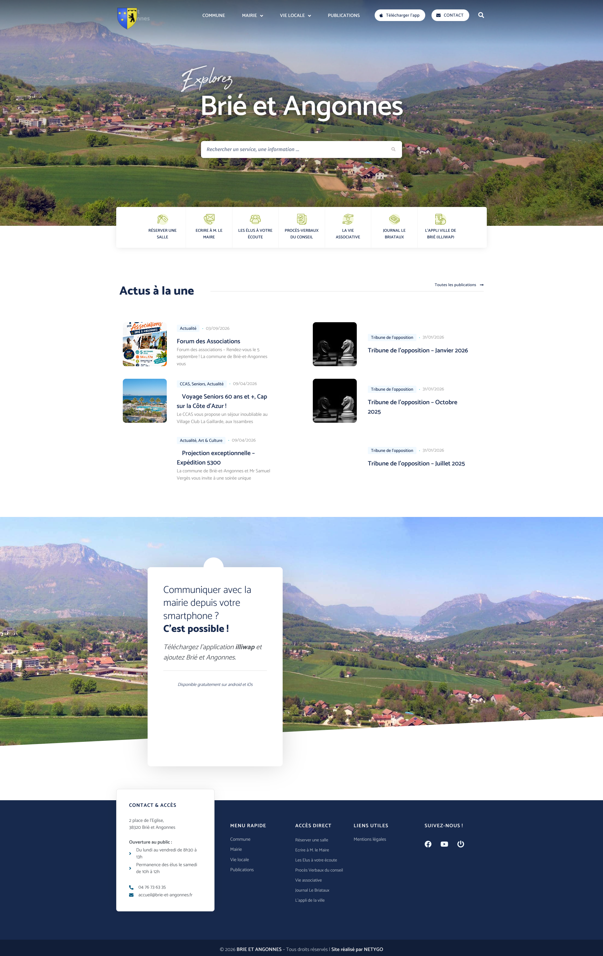 Aperçu du site