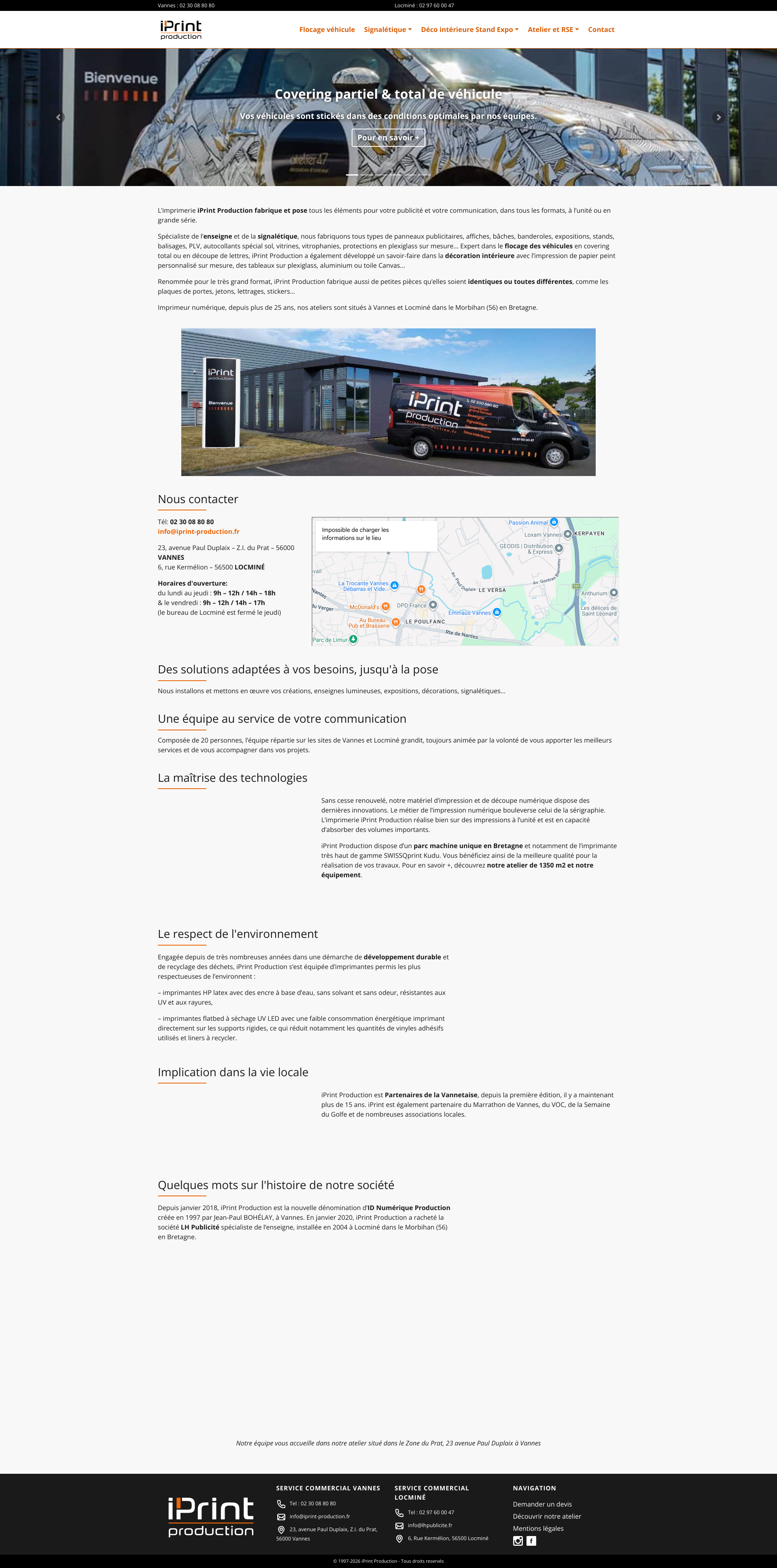 Aperçu du site