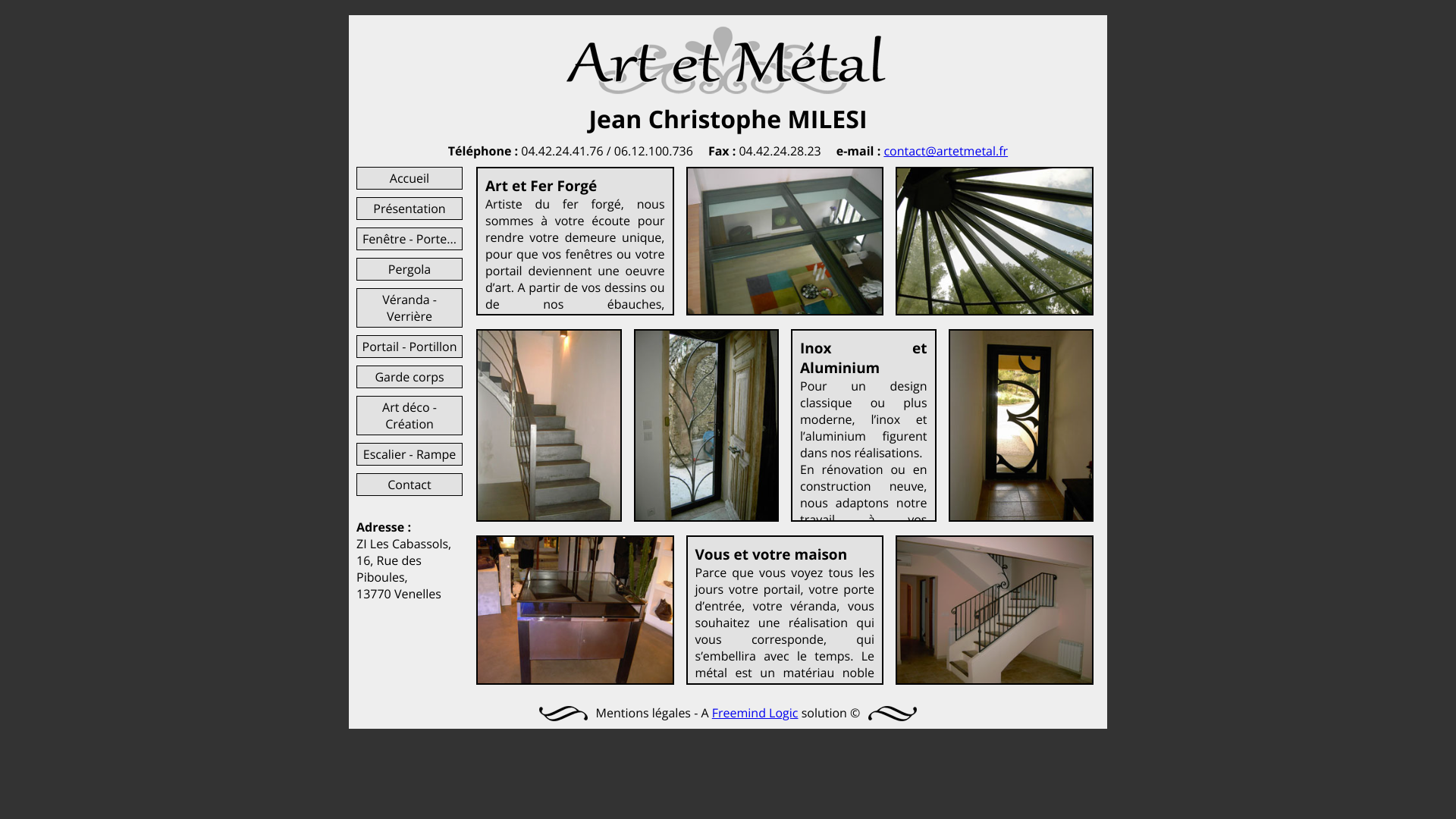 Aperçu du site