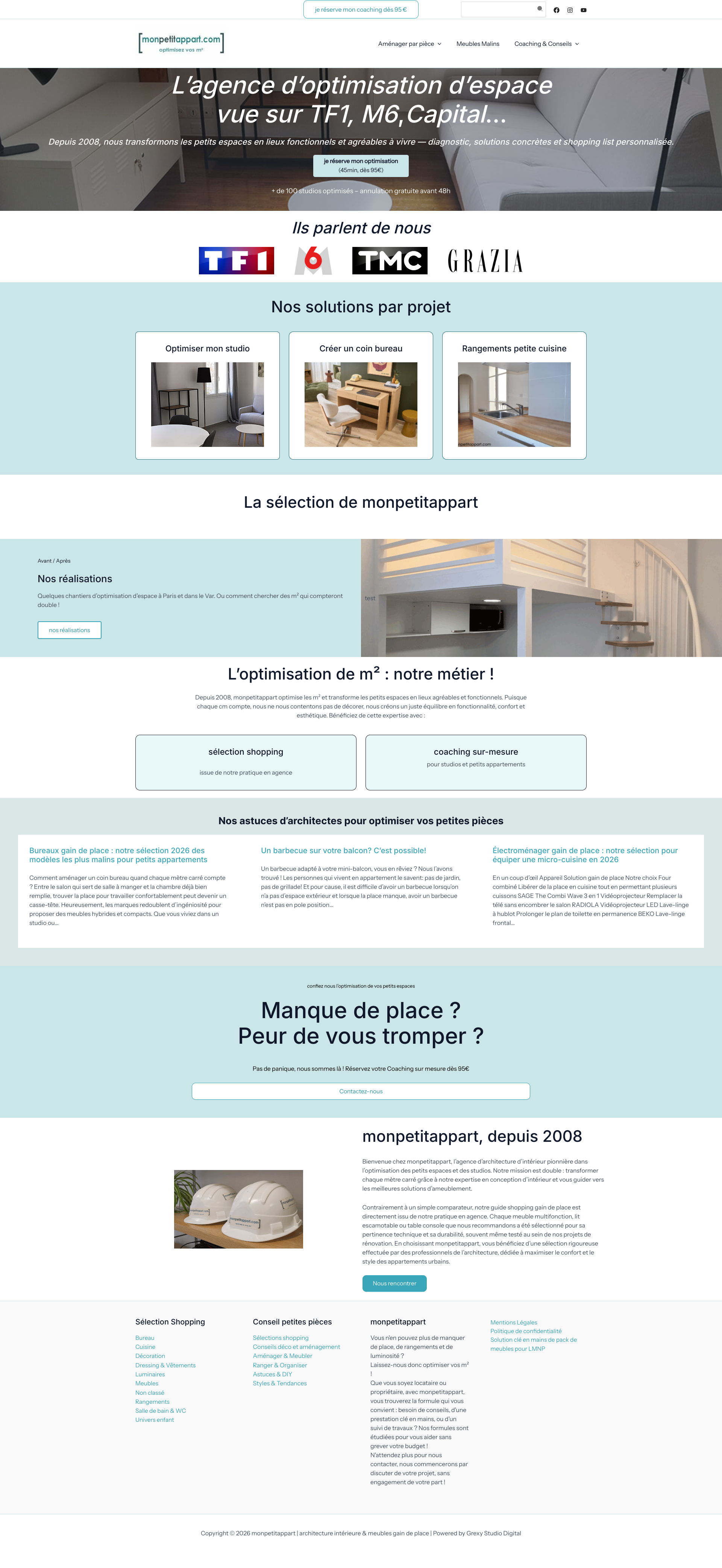 Aperçu du site