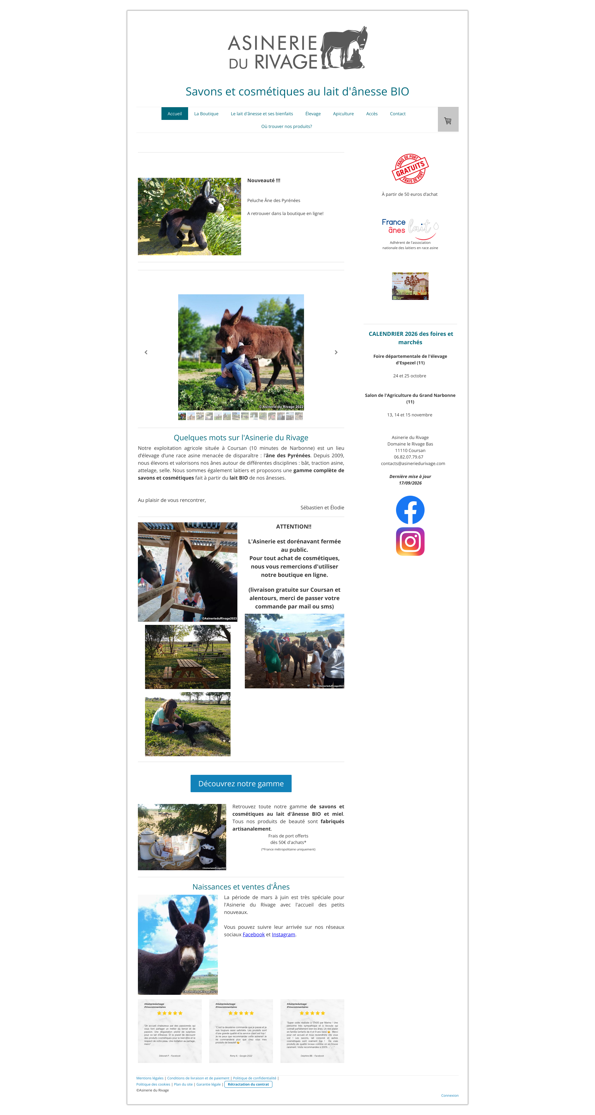 Aperçu du site