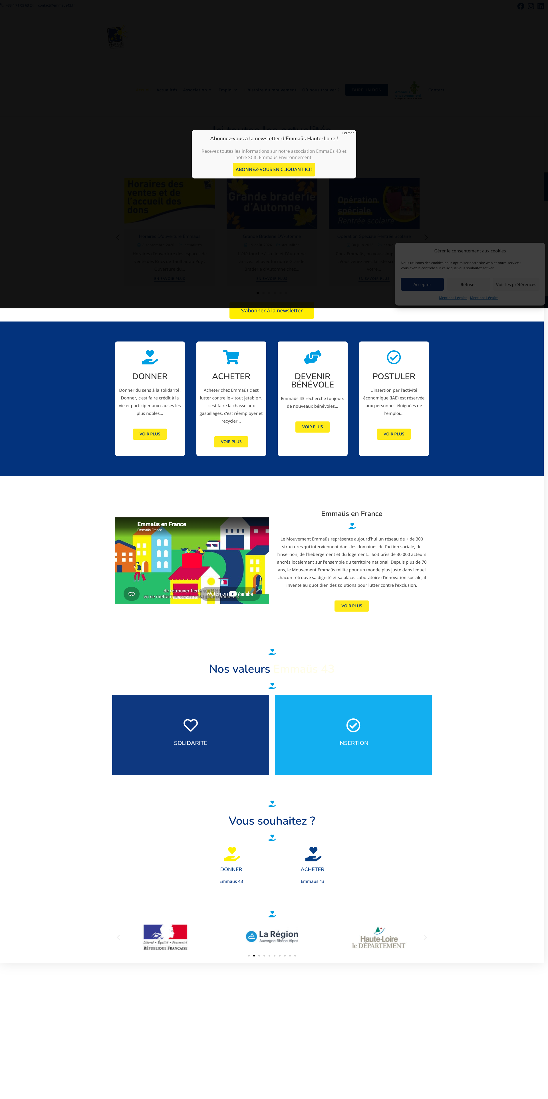 Aperçu du site