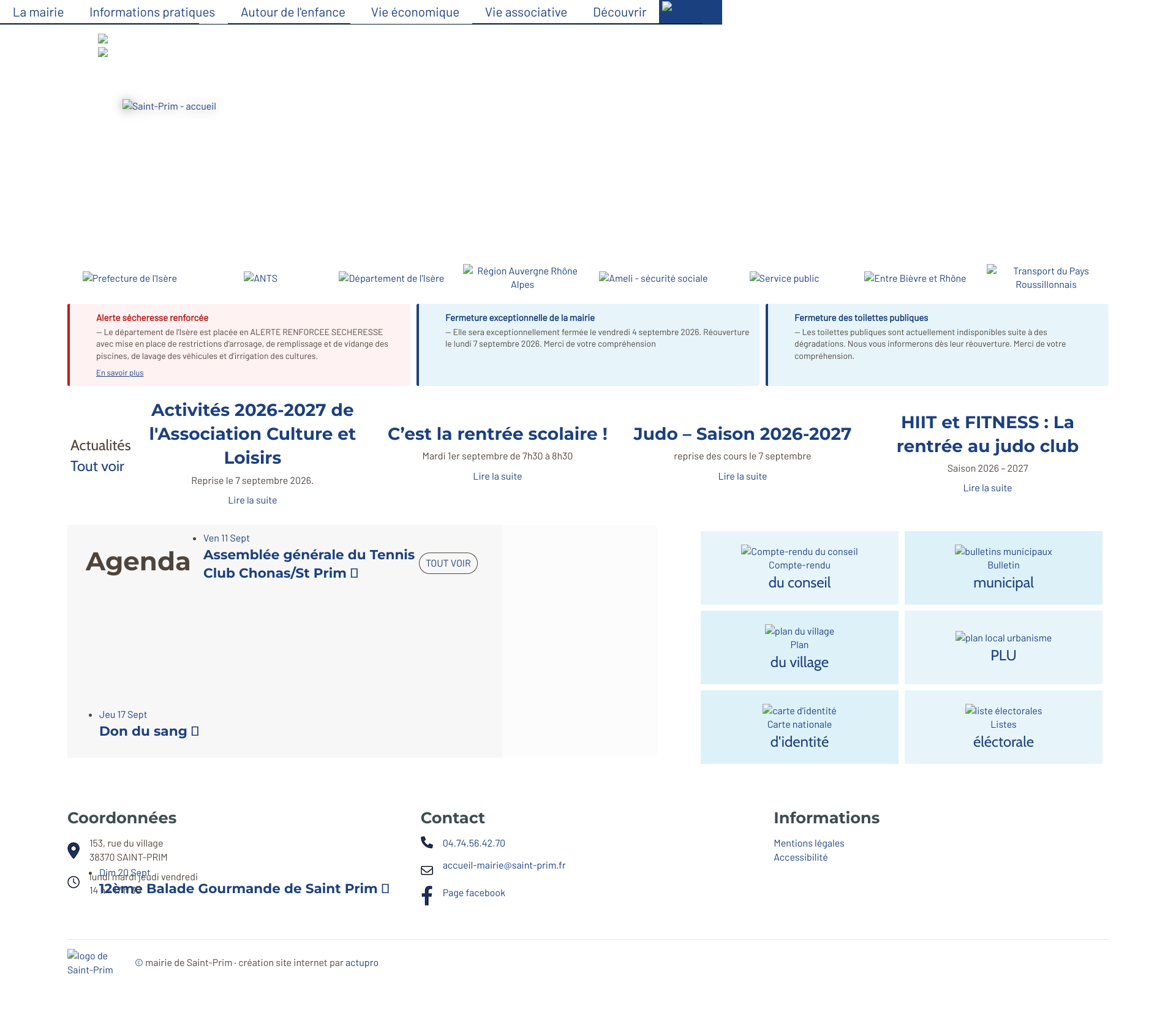 Aperçu du site