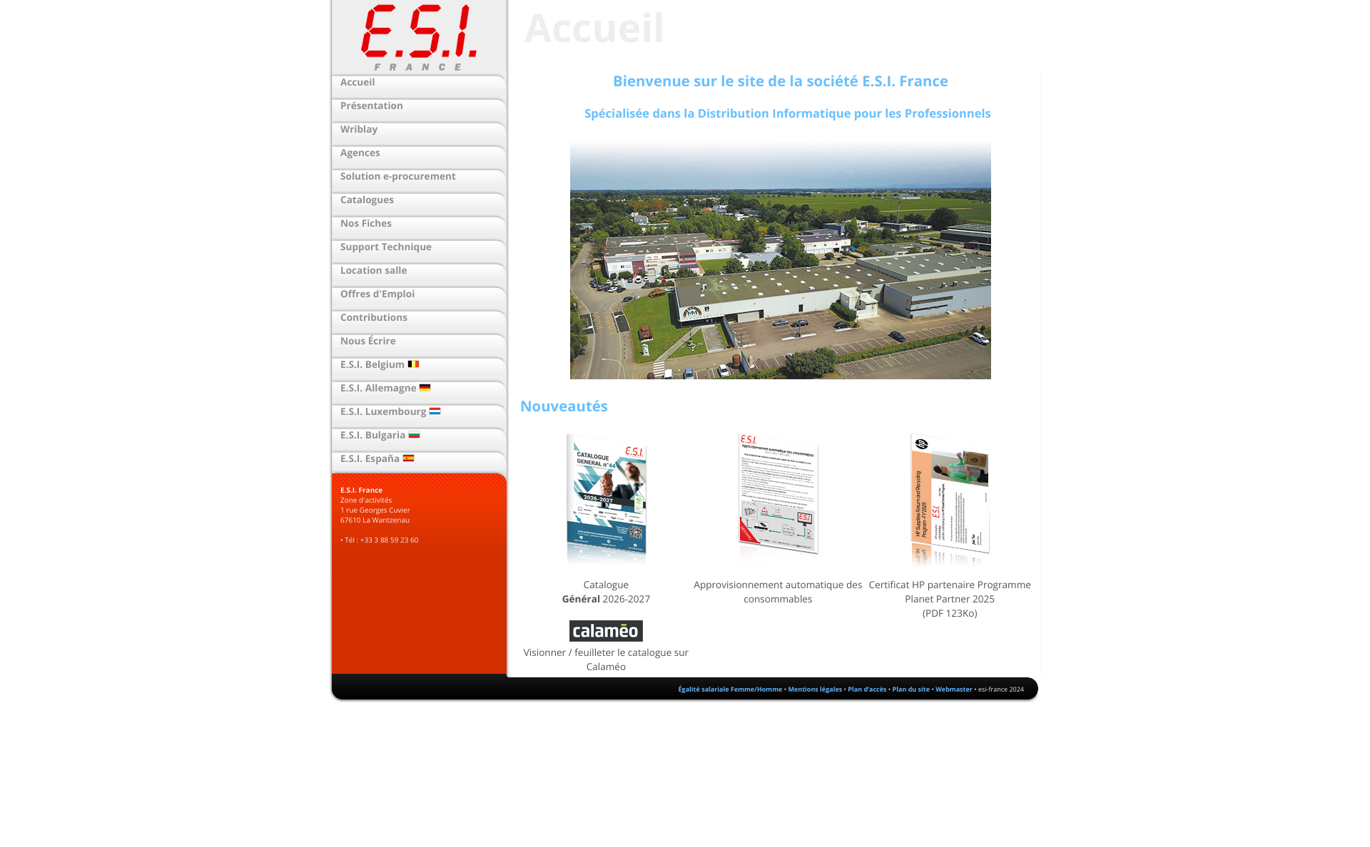 Aperçu du site