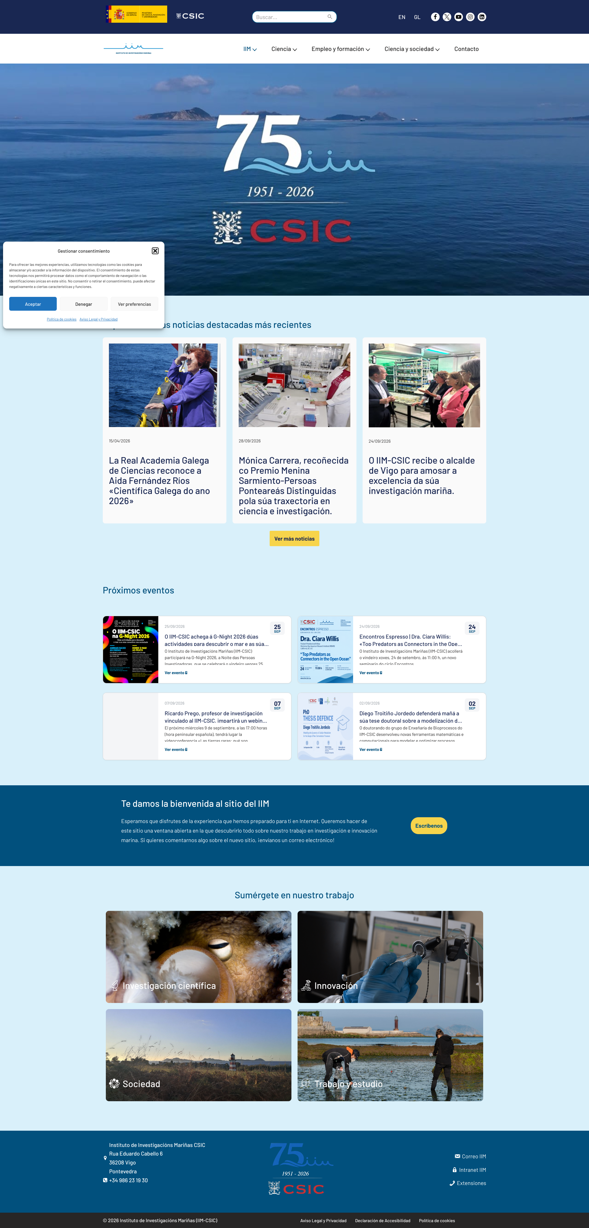 Aperçu du site