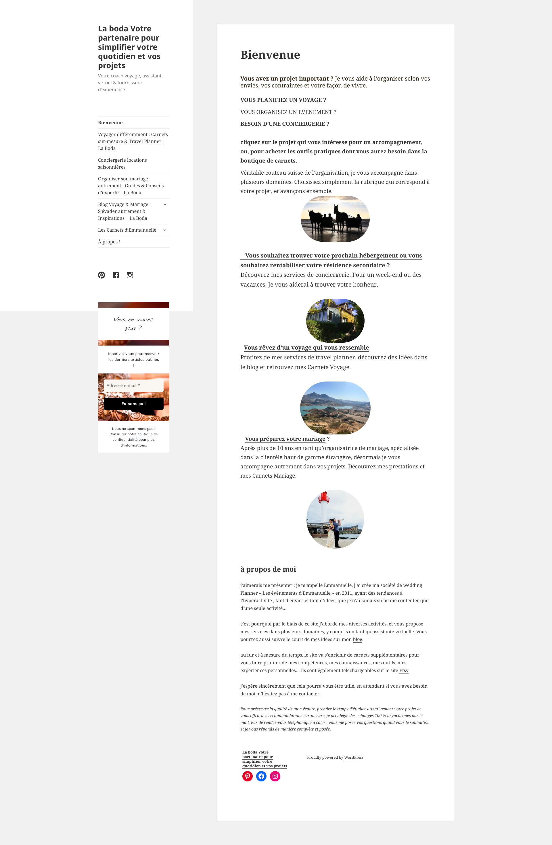 Aperçu du site