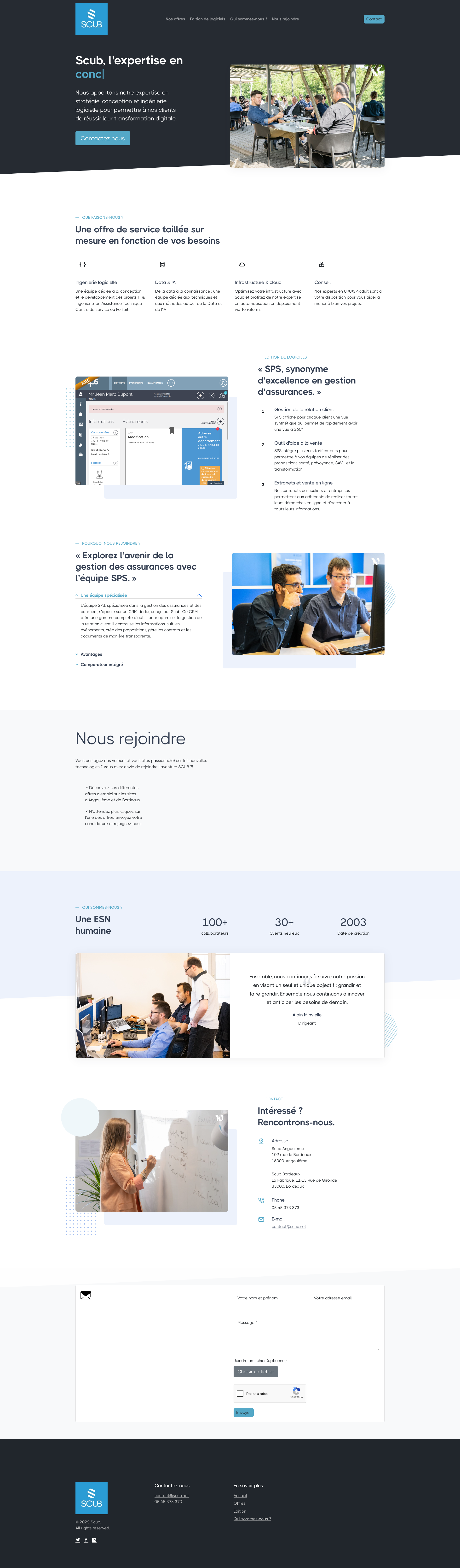 Aperçu du site
