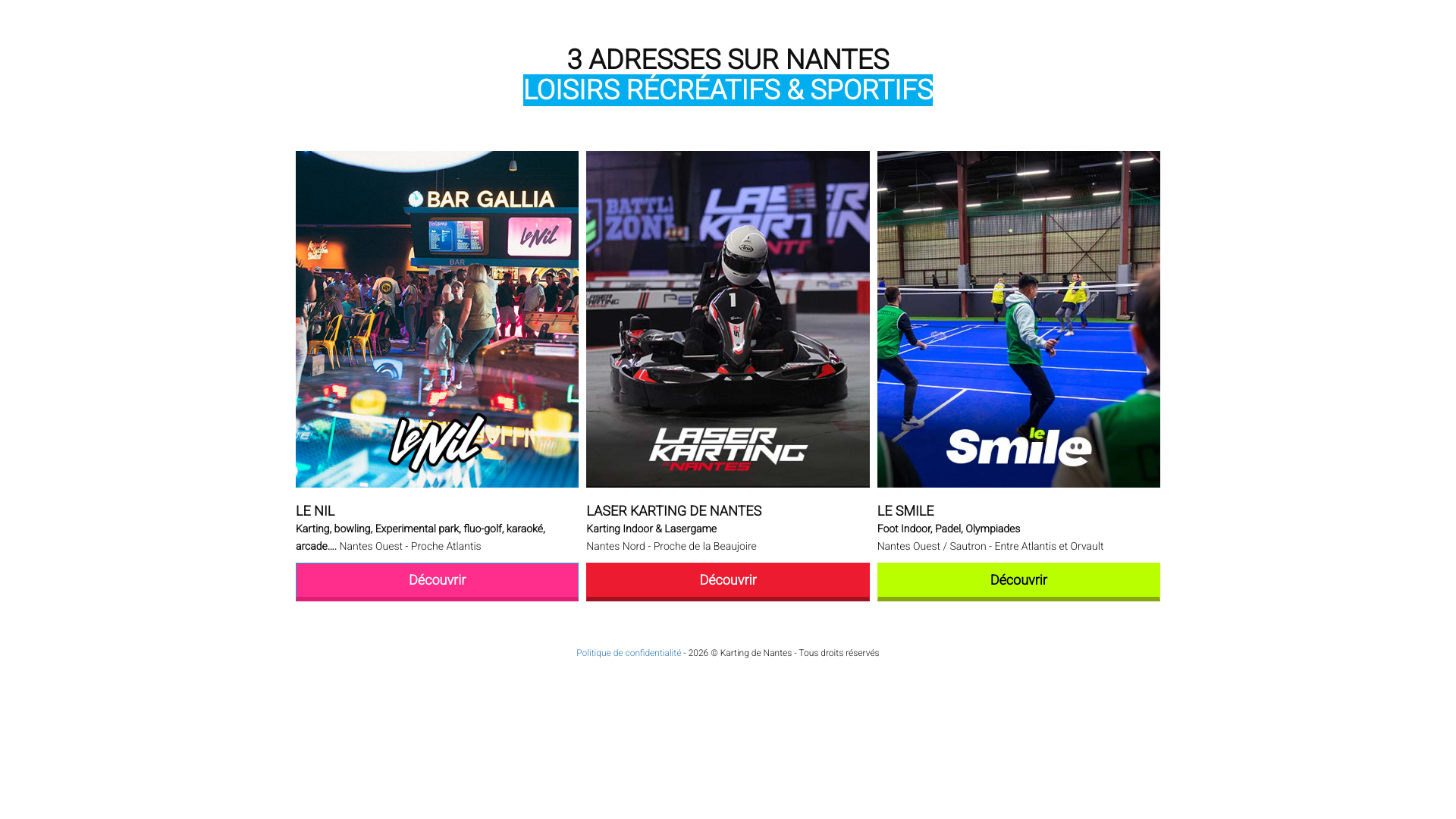 Aperçu du site