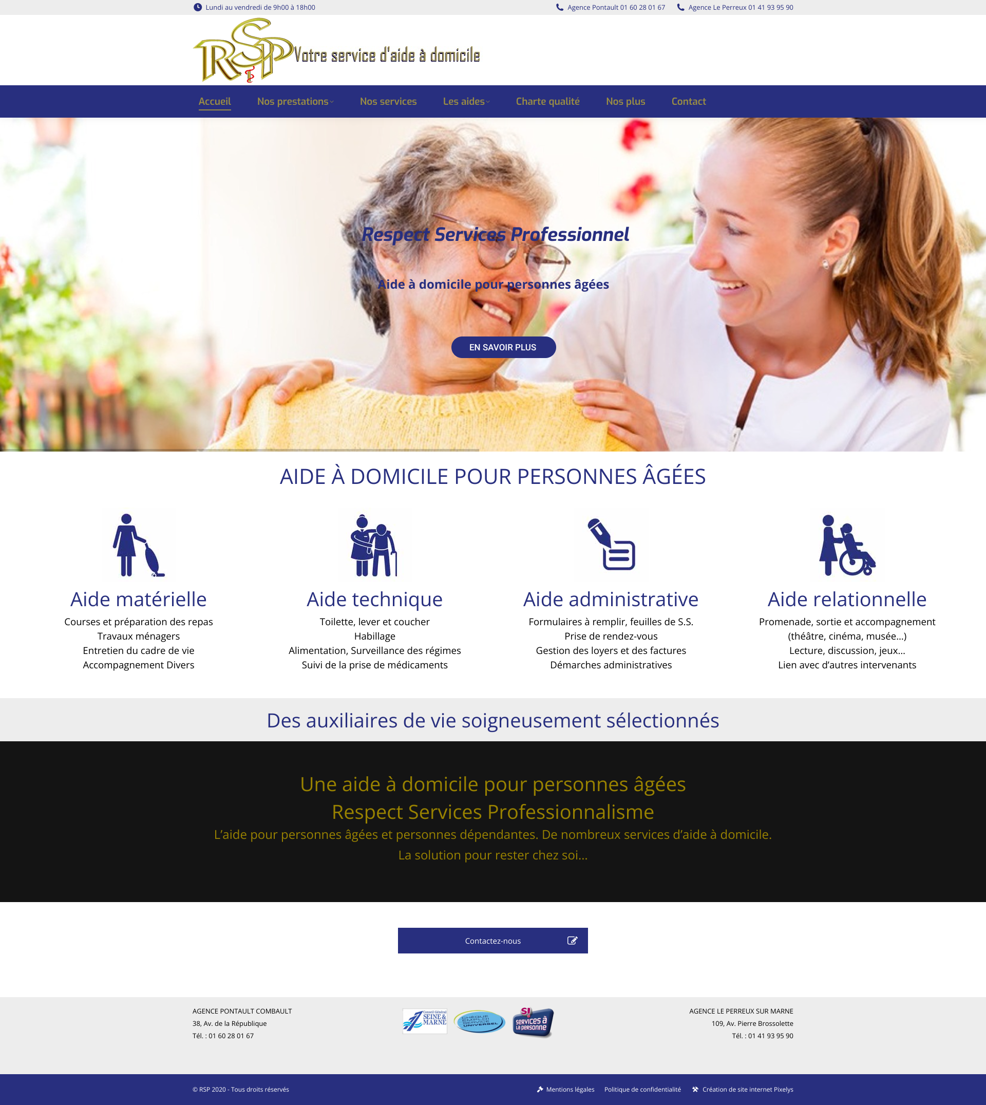 Aperçu du site