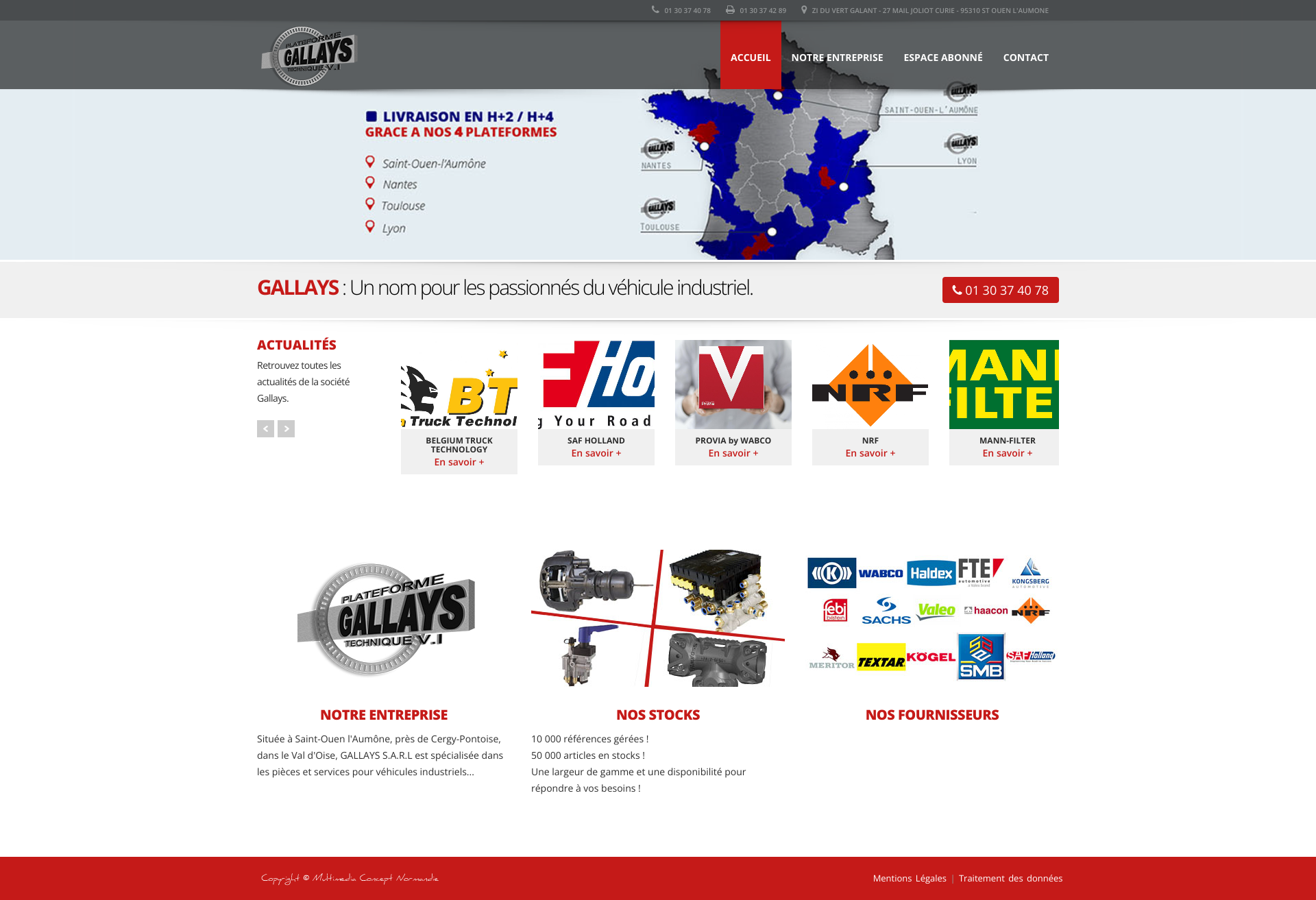 Aperçu du site