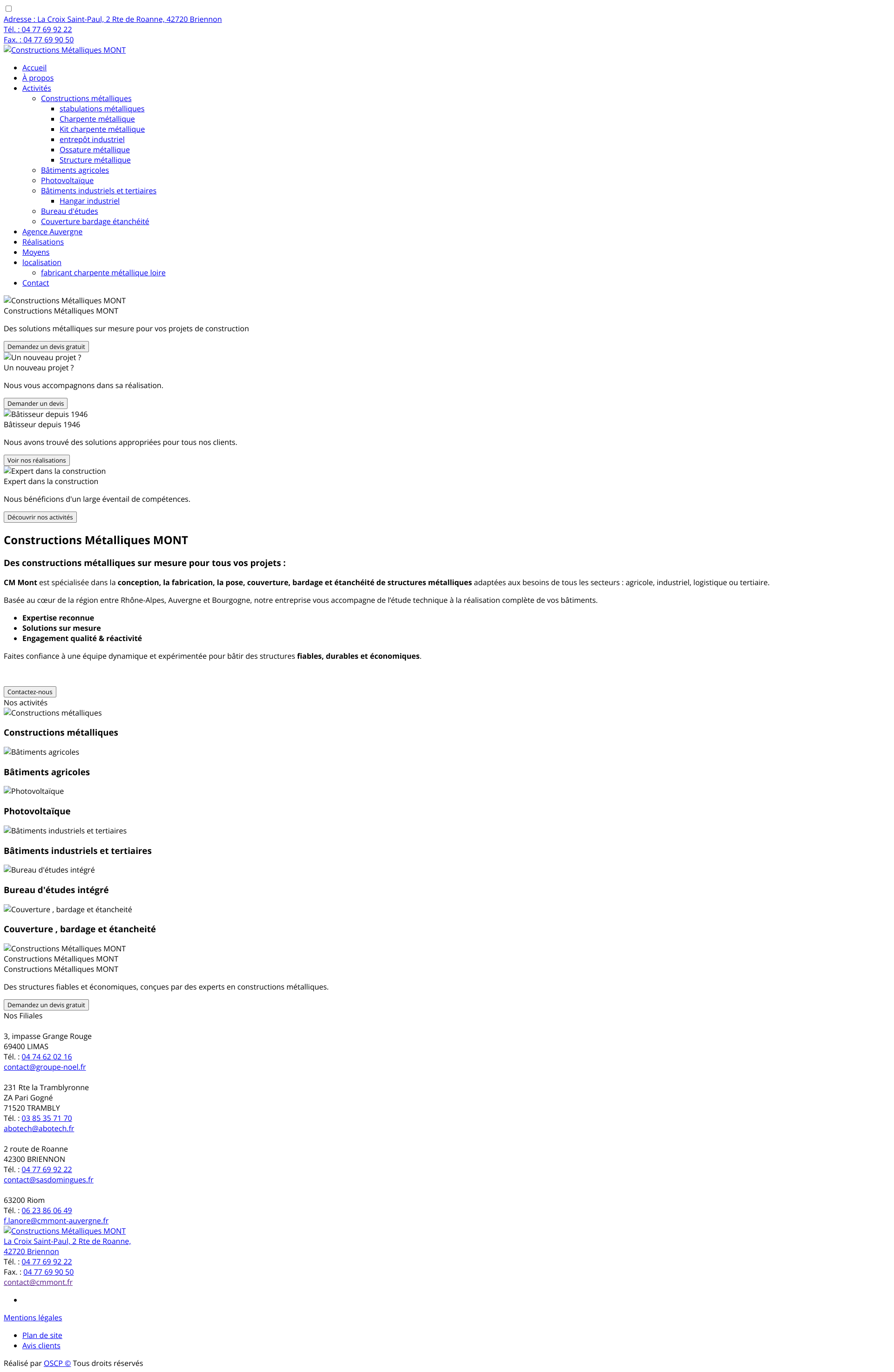 Aperçu du site