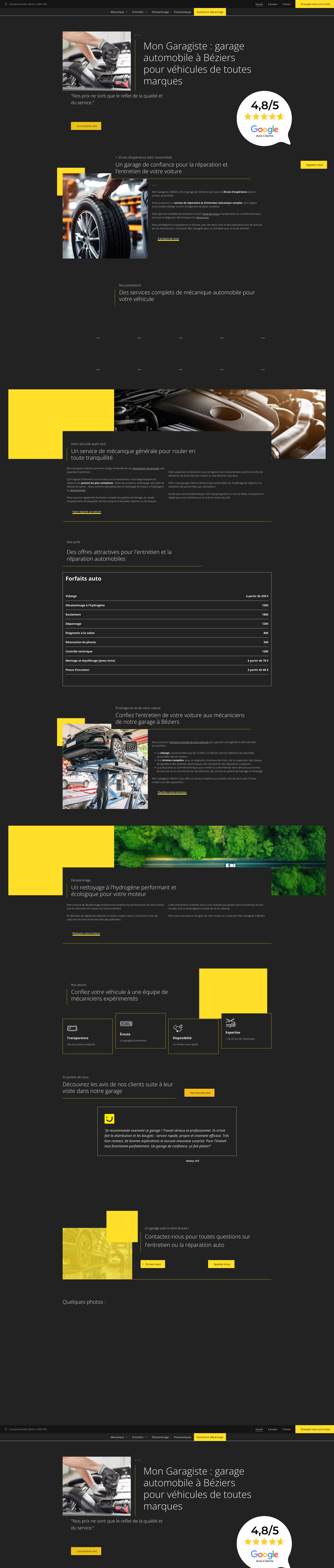 Aperçu du site