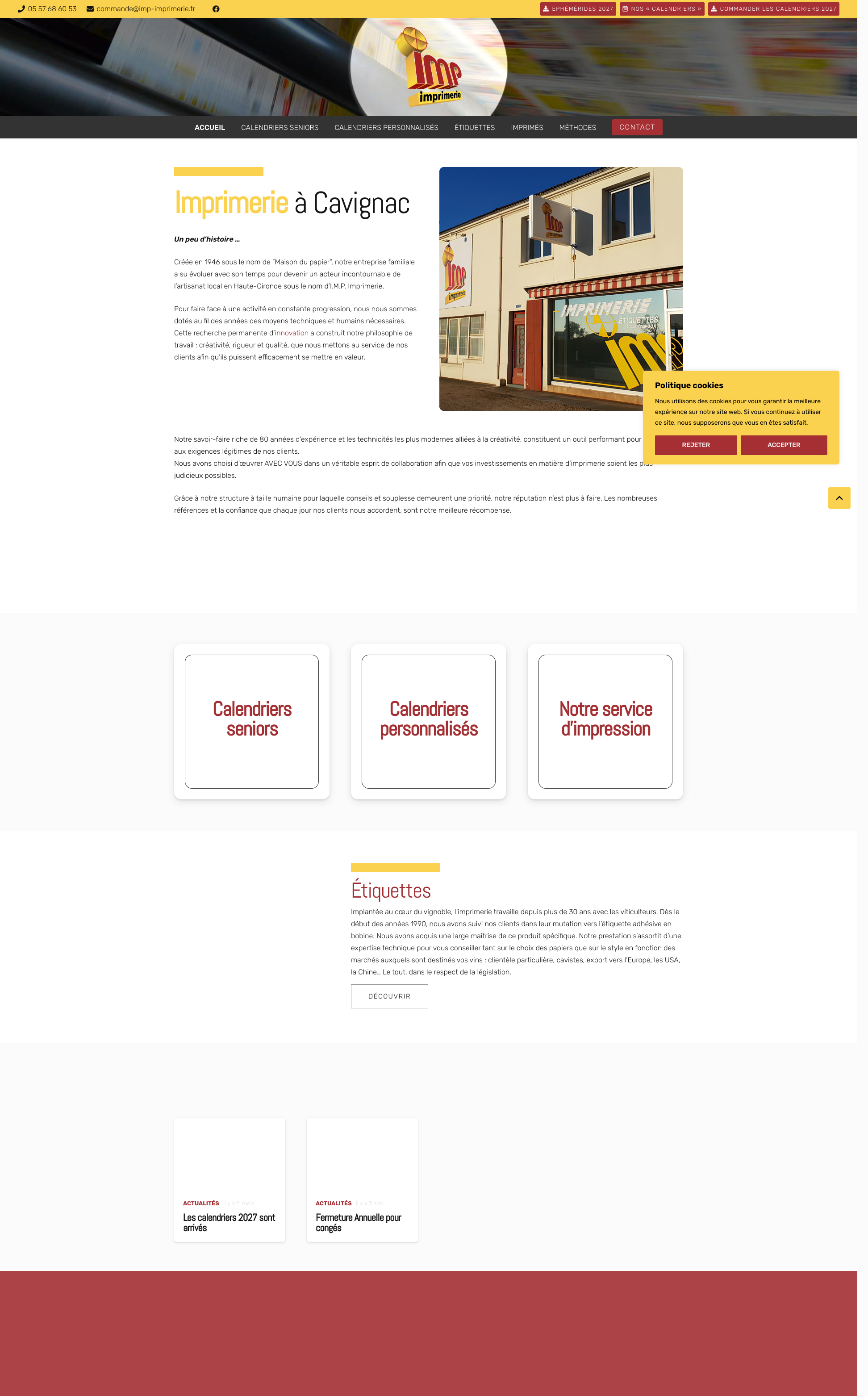 Aperçu du site