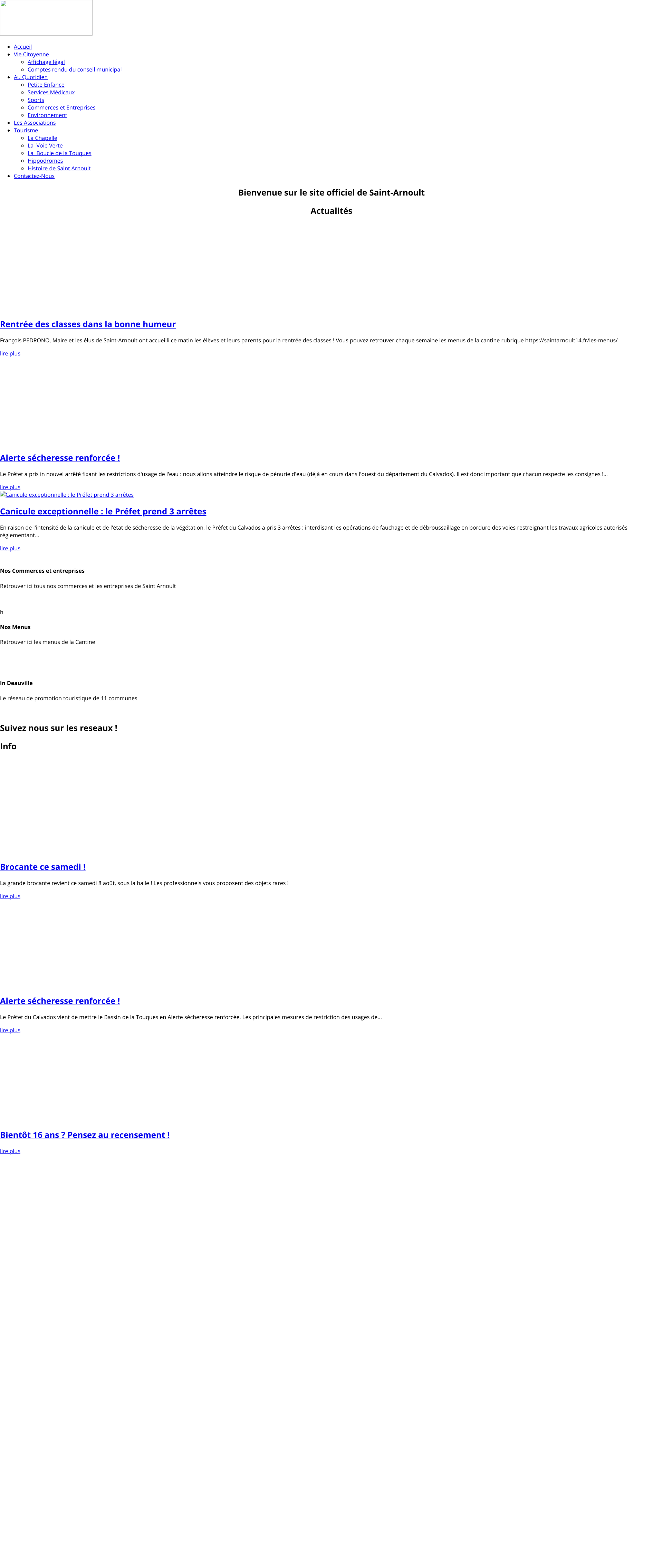 Aperçu du site
