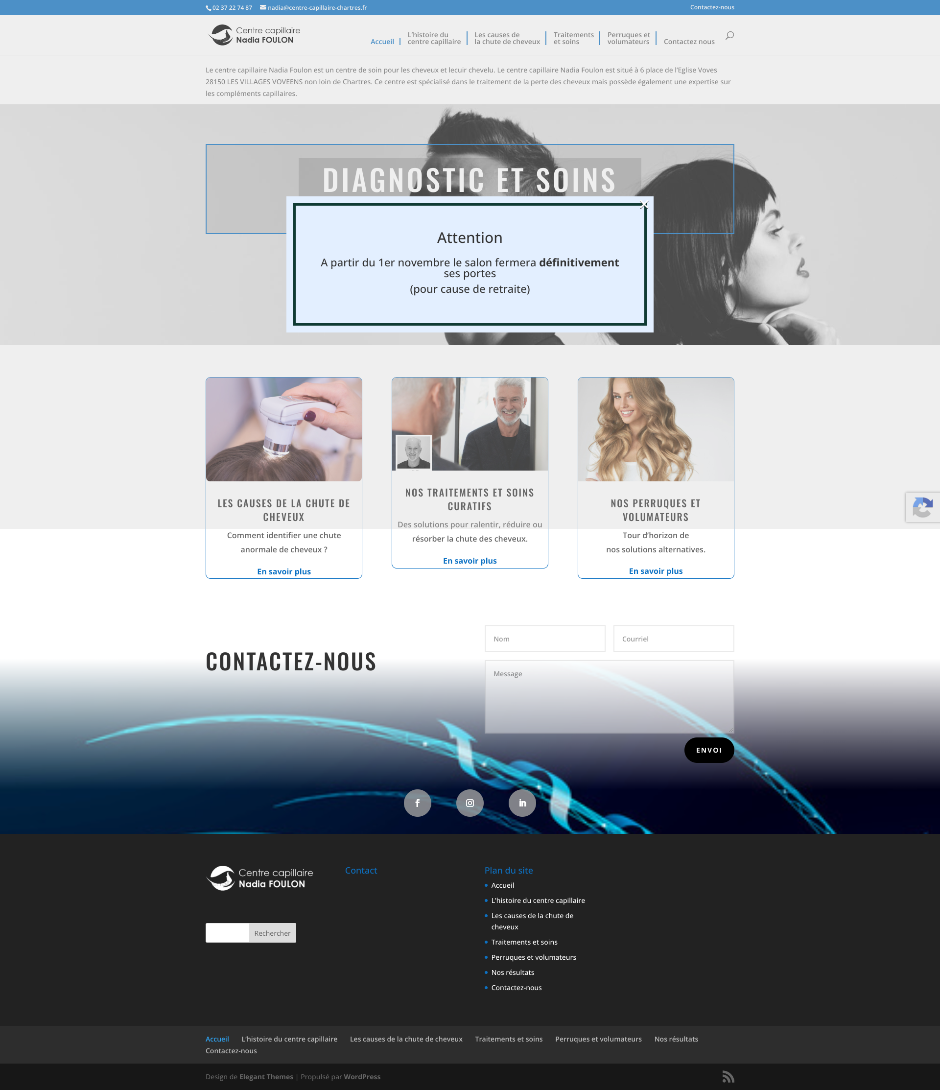 Aperçu du site