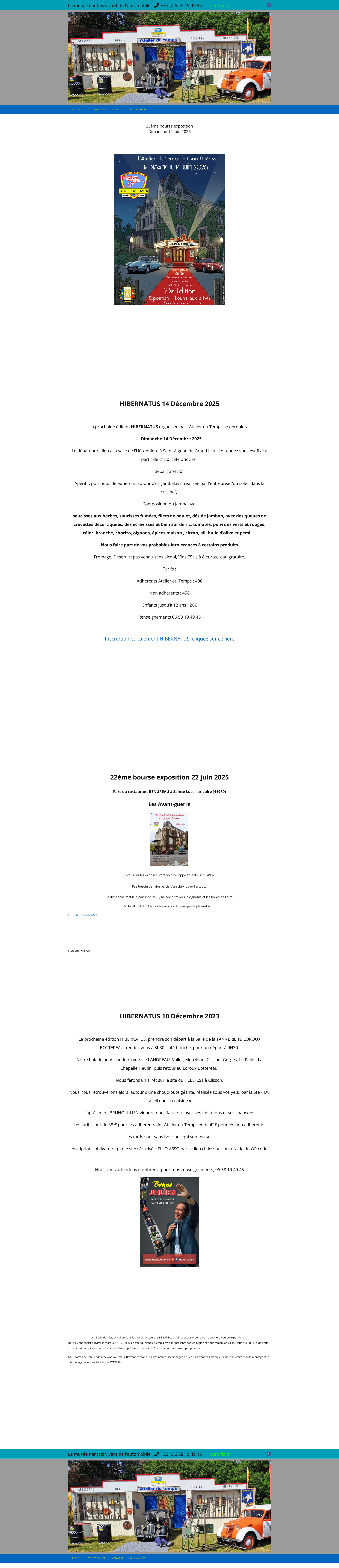 Aperçu du site