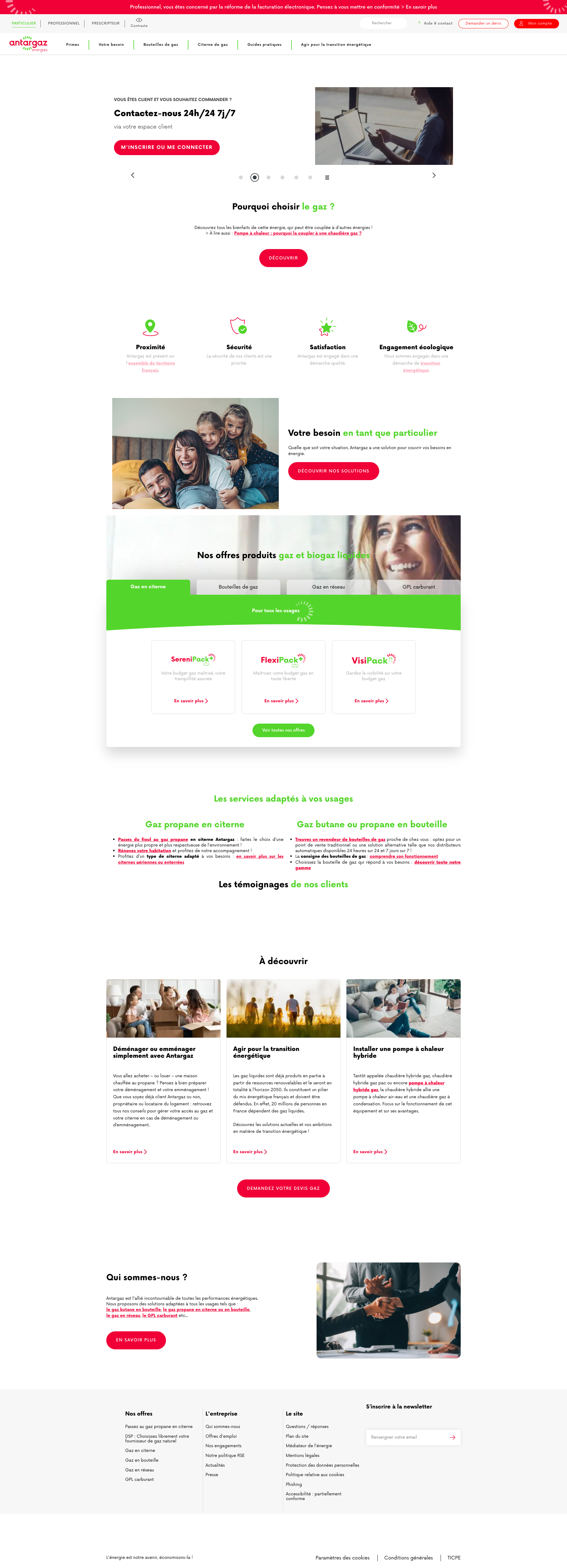 Aperçu du site
