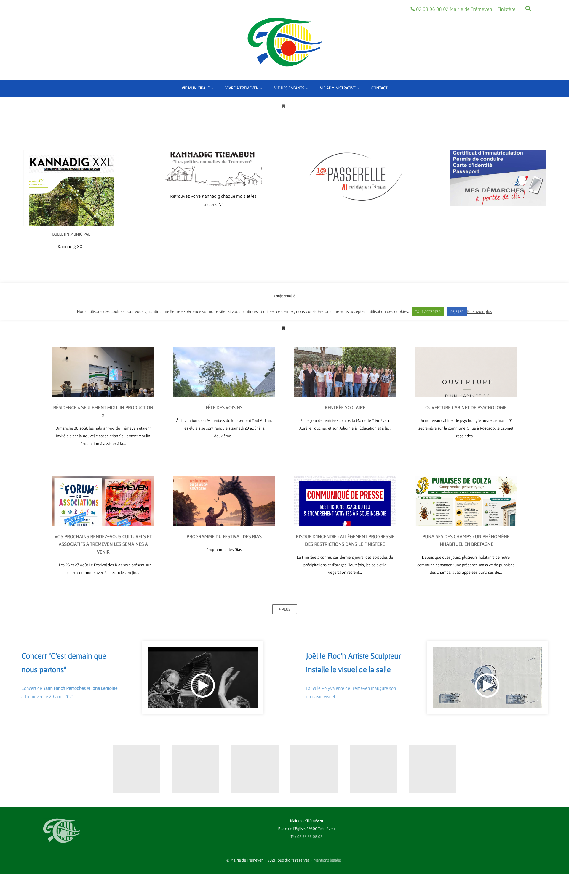 Aperçu du site