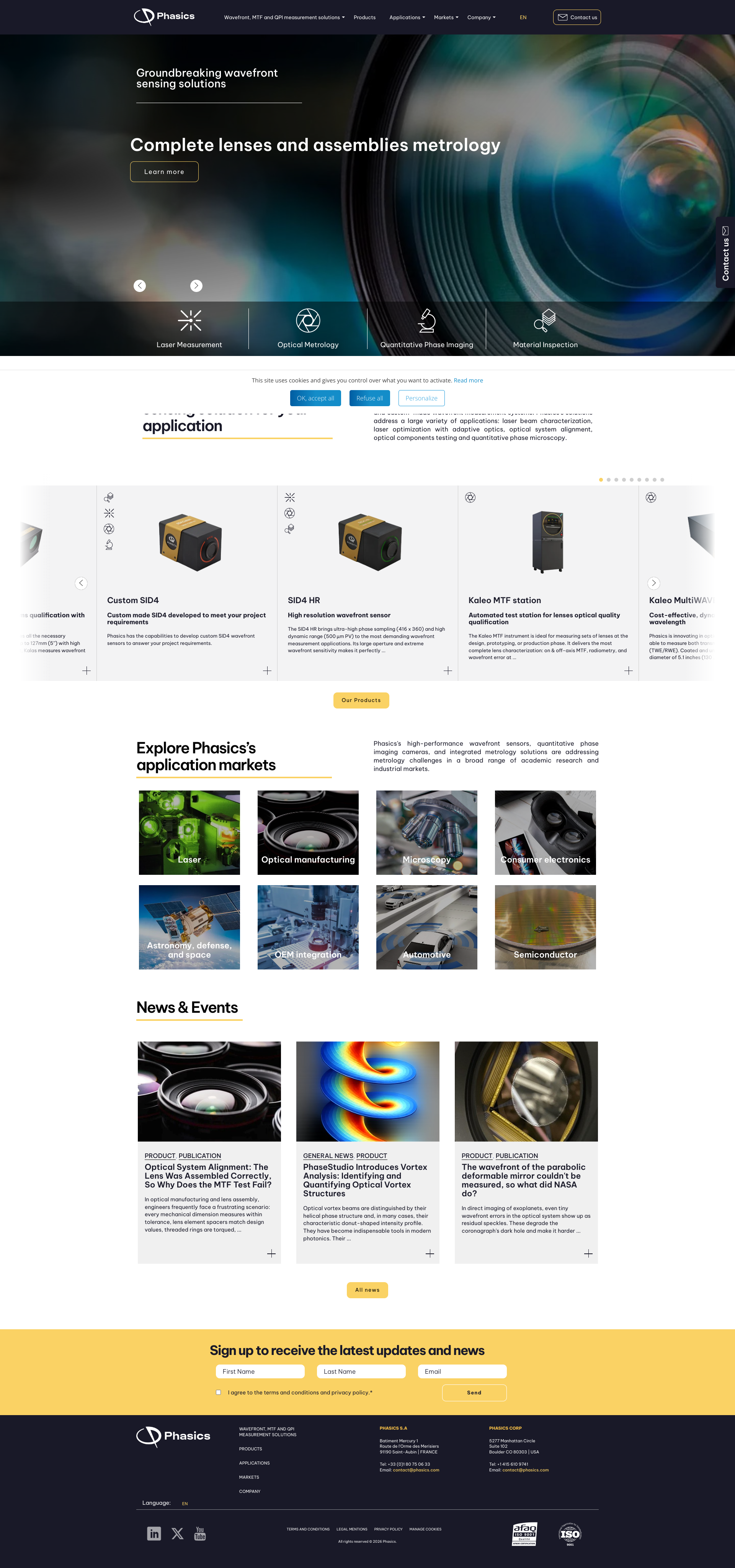 Aperçu du site