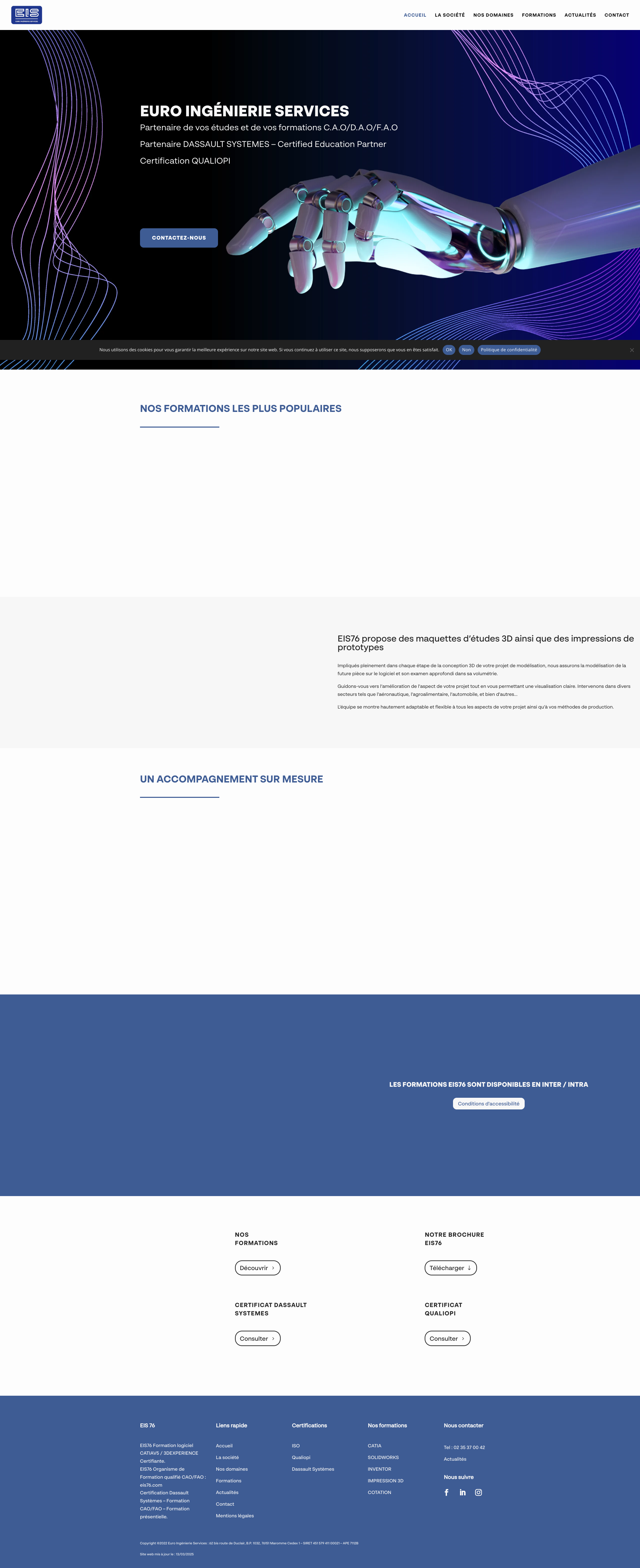 Aperçu du site