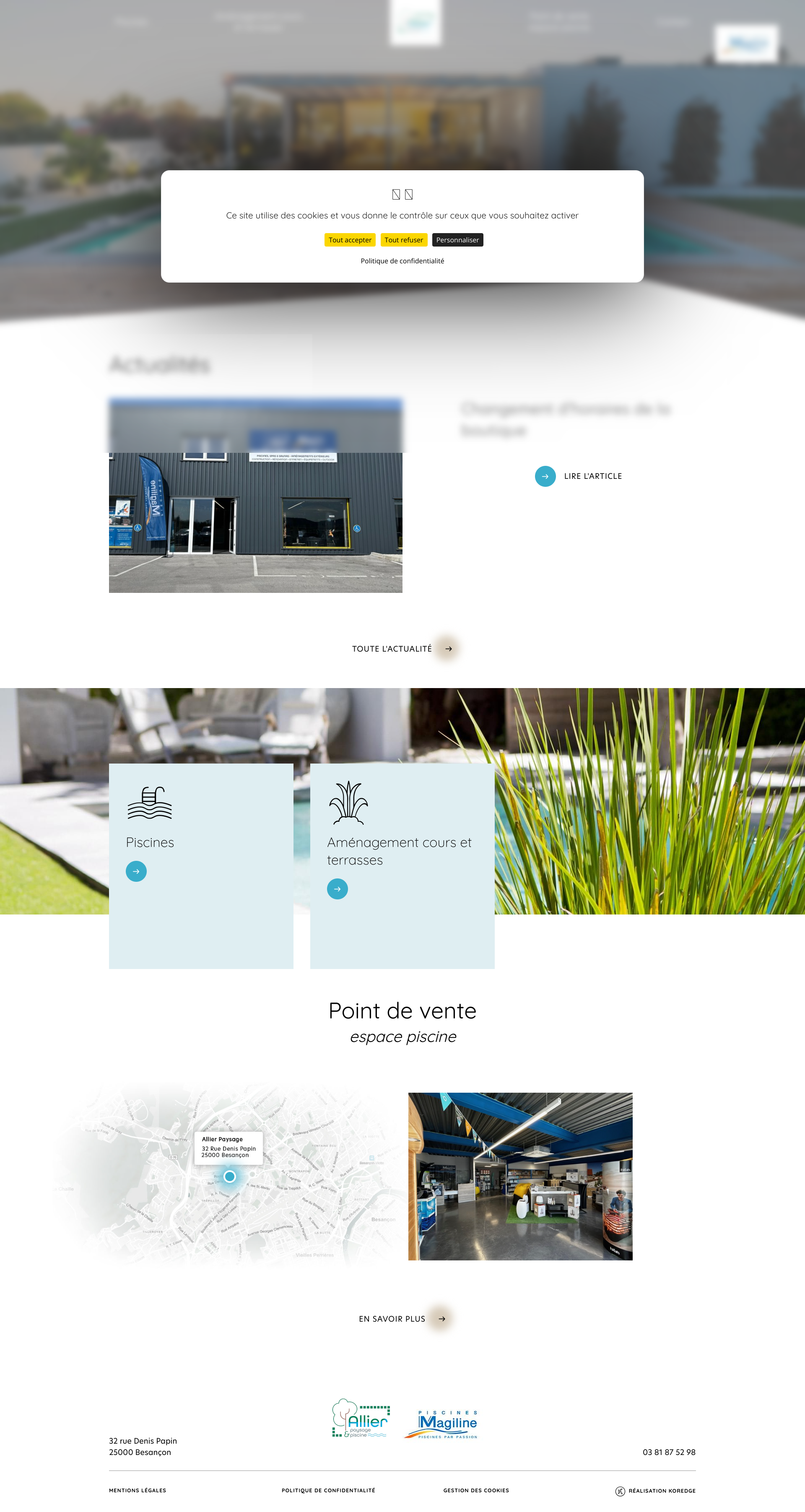 Aperçu du site