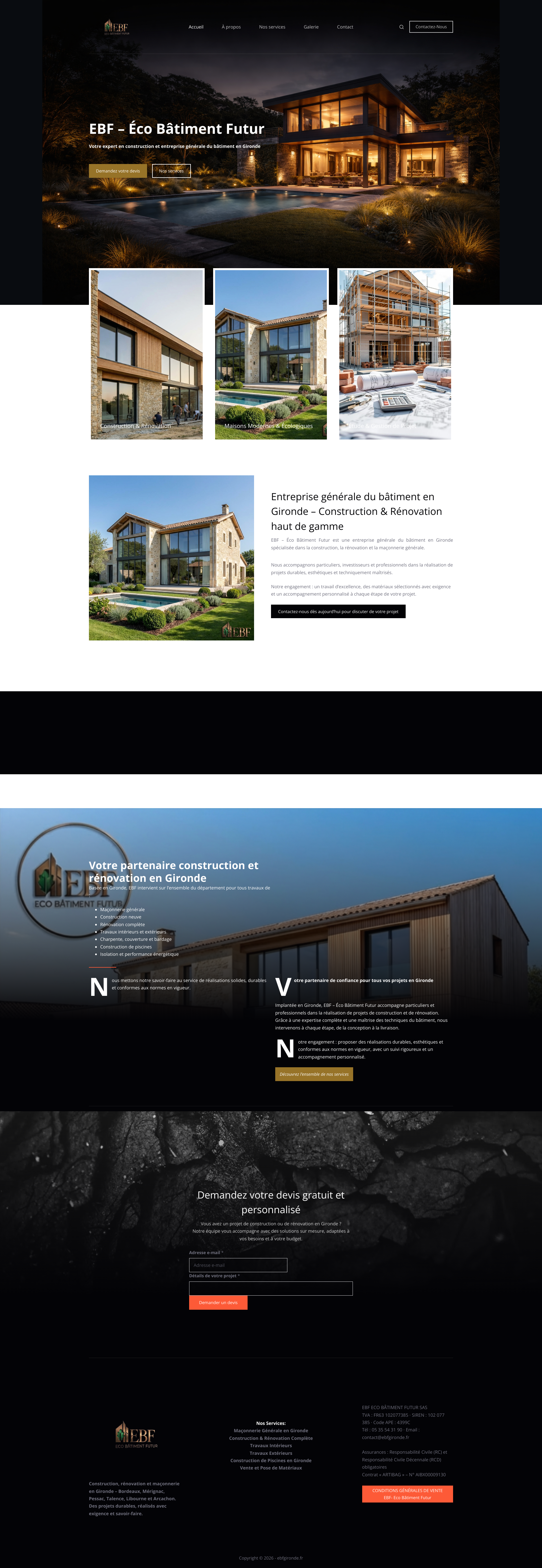 Aperçu du site