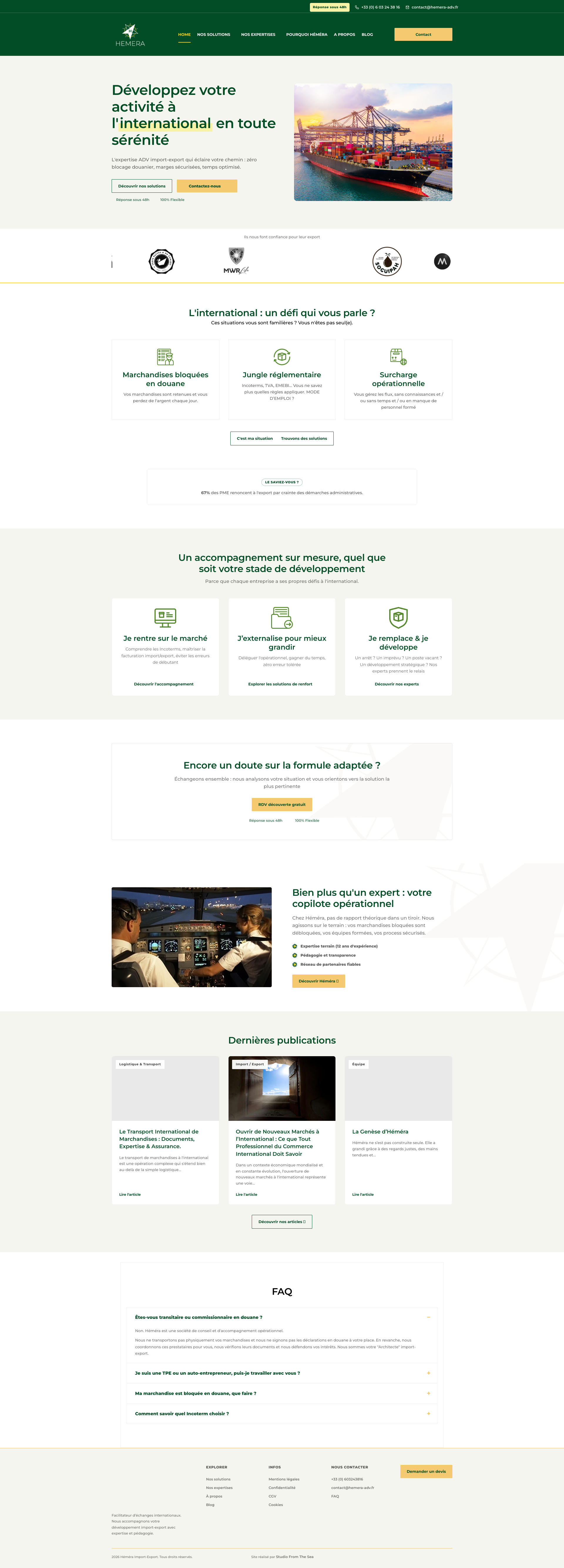 Aperçu du site