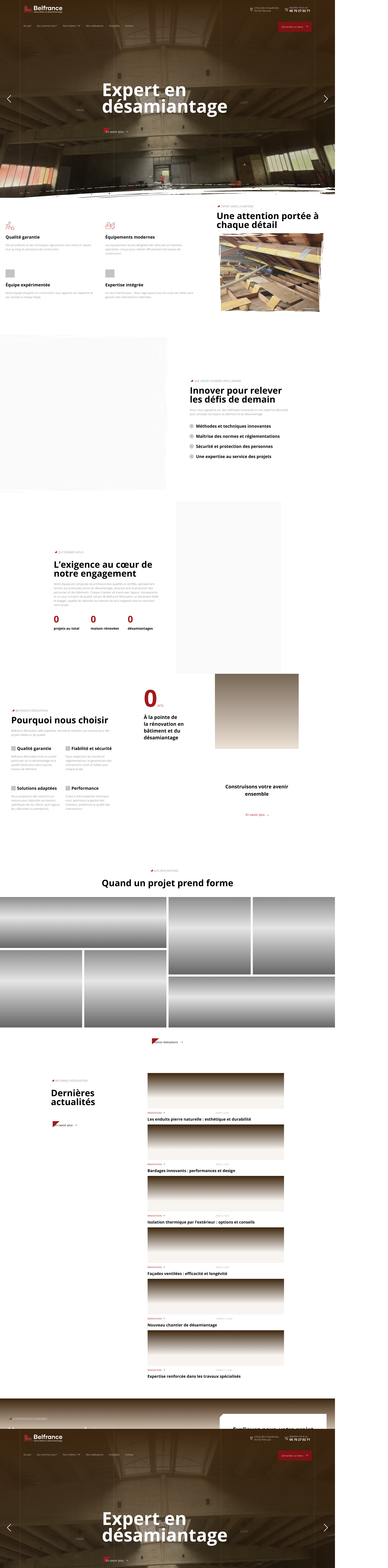 Aperçu du site
