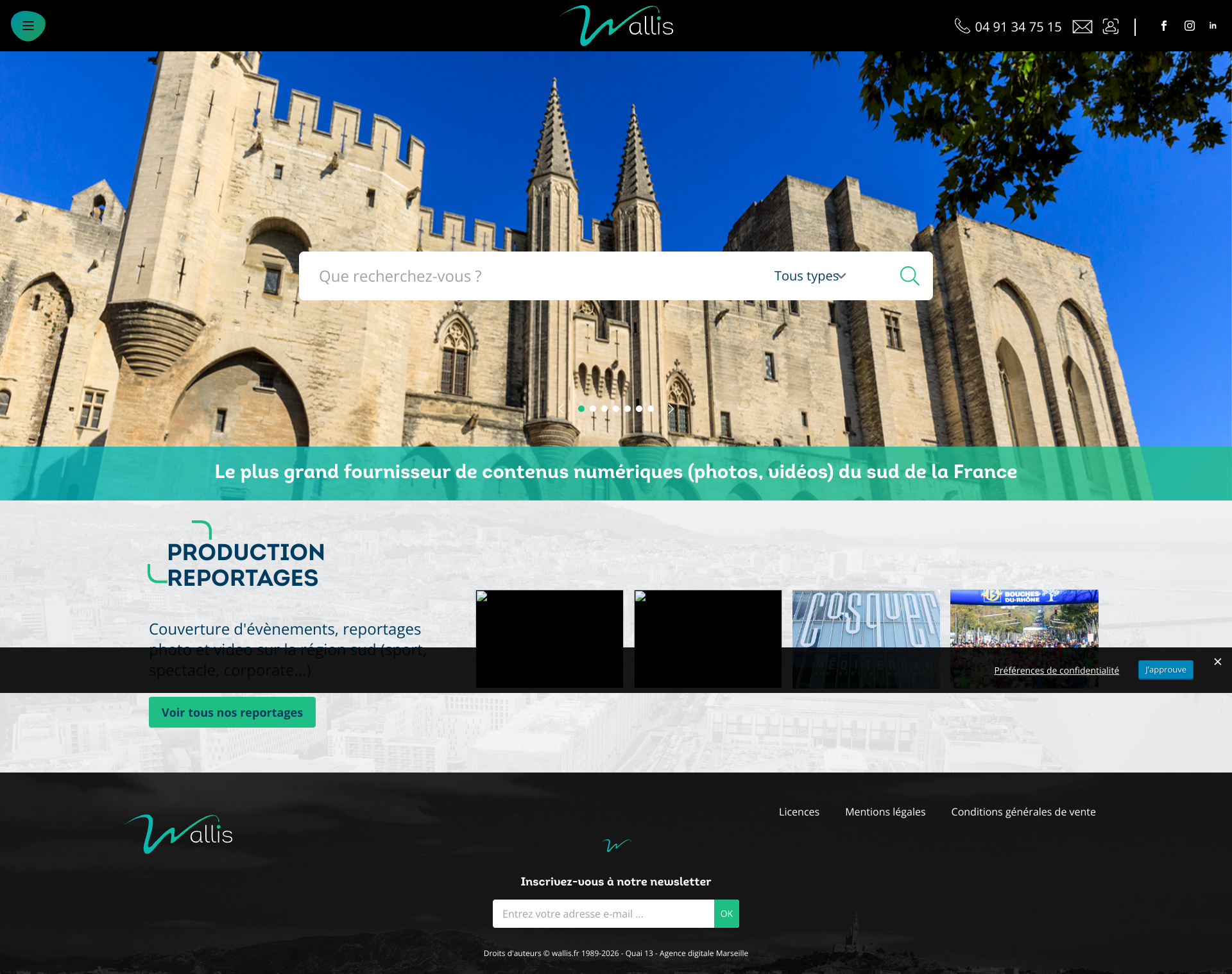 Aperçu du site