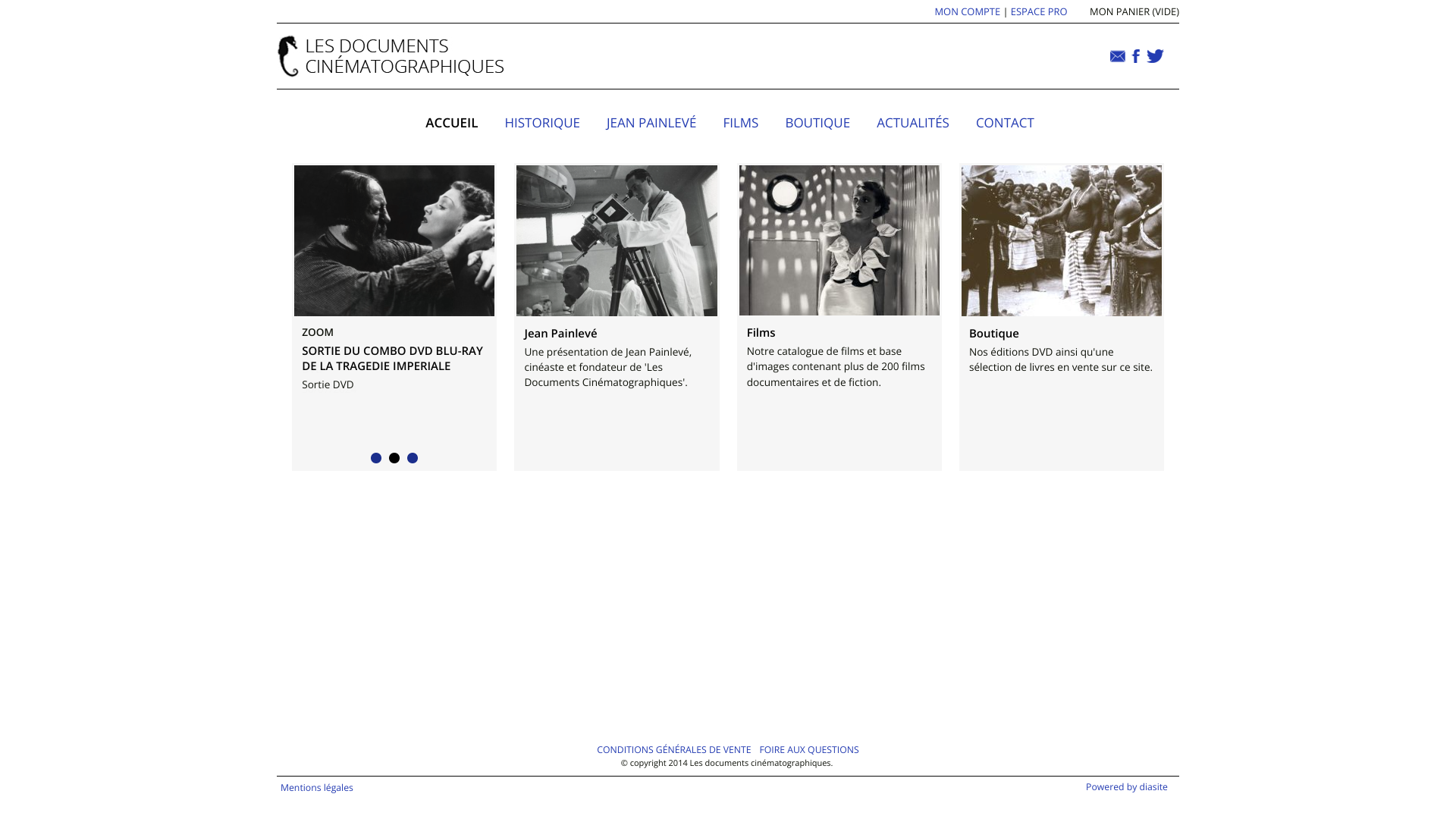 Aperçu du site