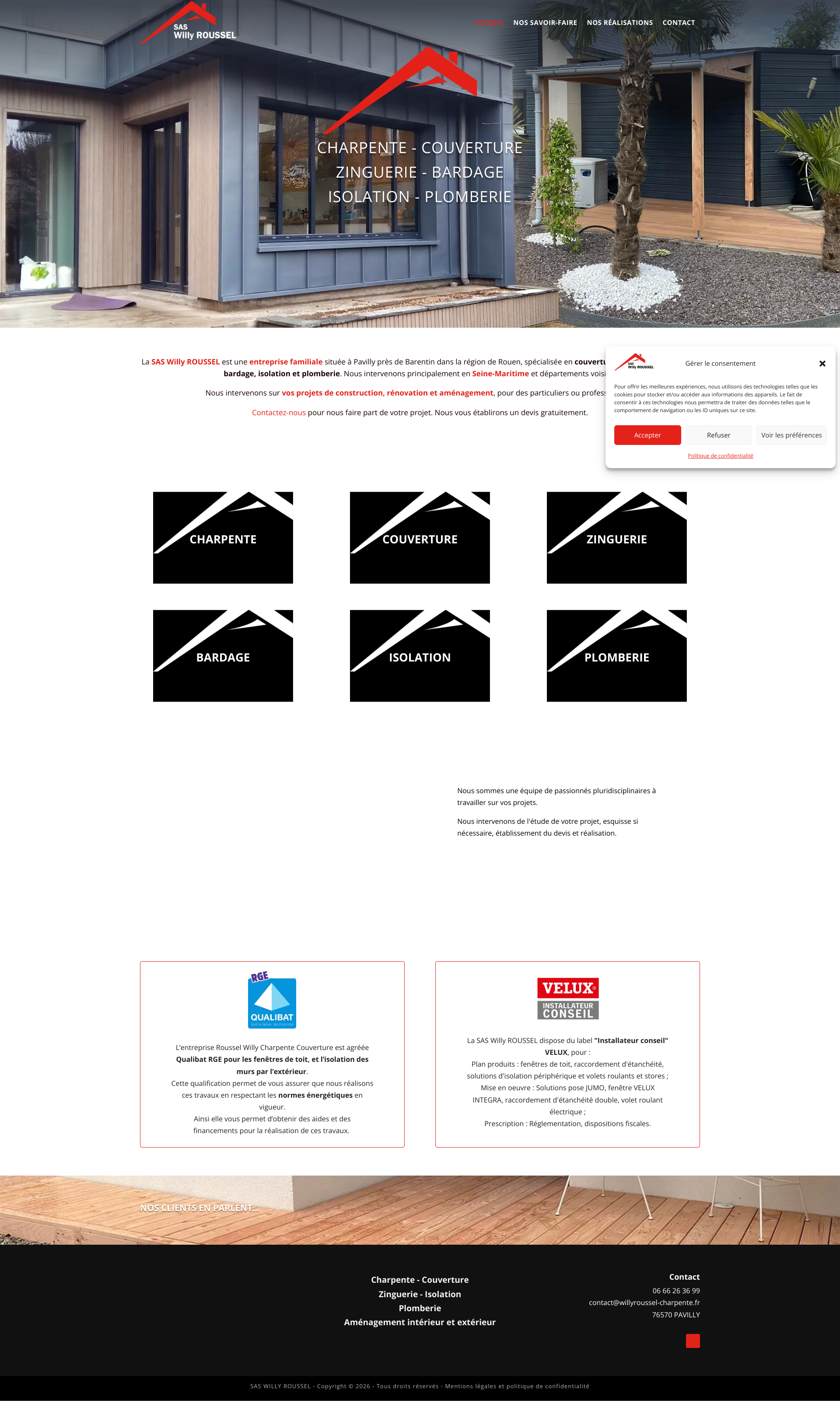 Aperçu du site
