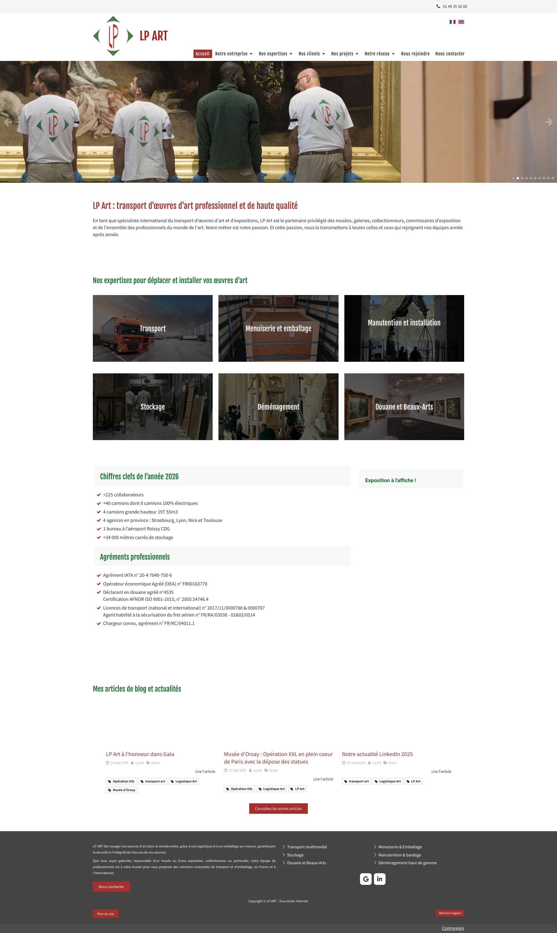 Aperçu du site