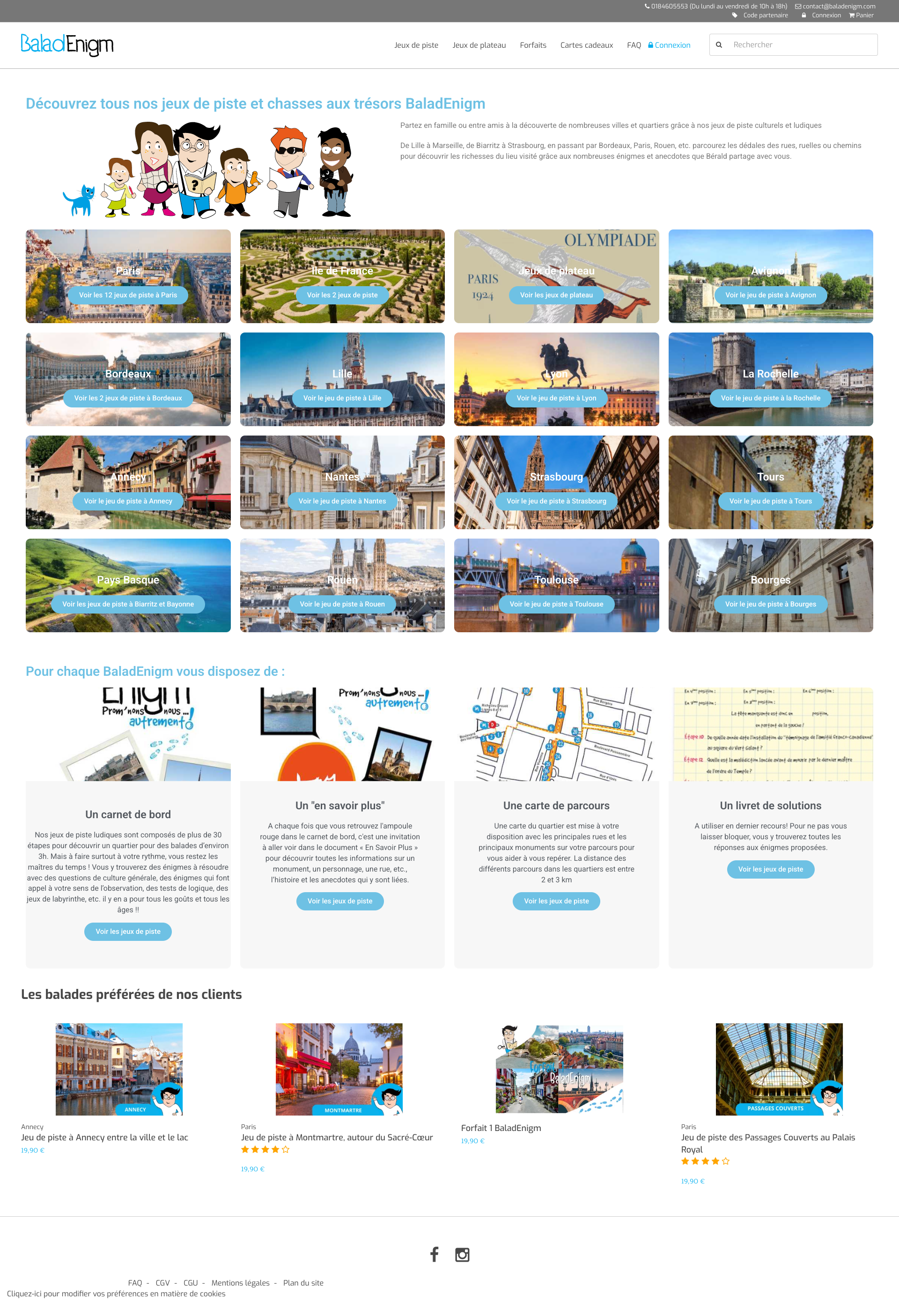 Aperçu du site