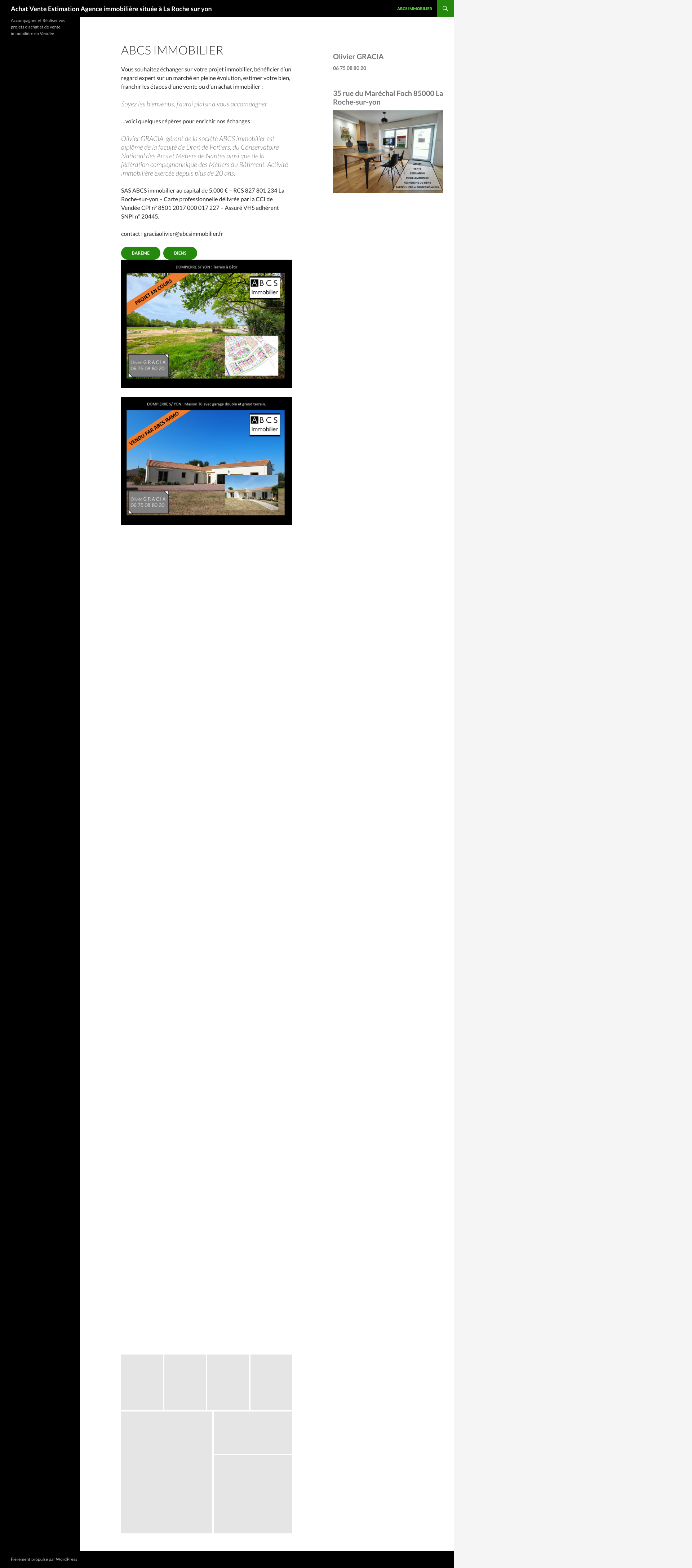 Aperçu du site
