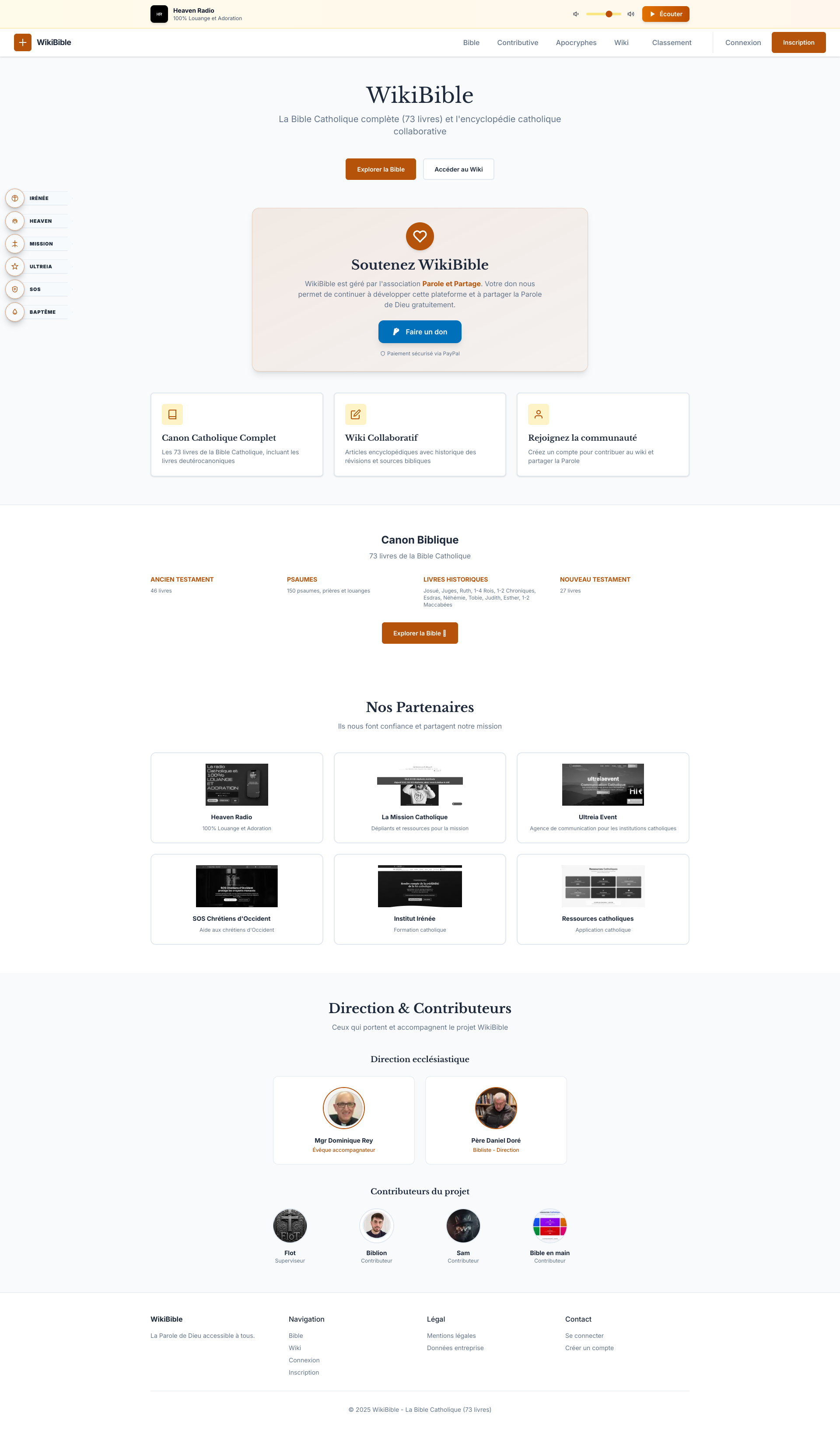 Aperçu du site