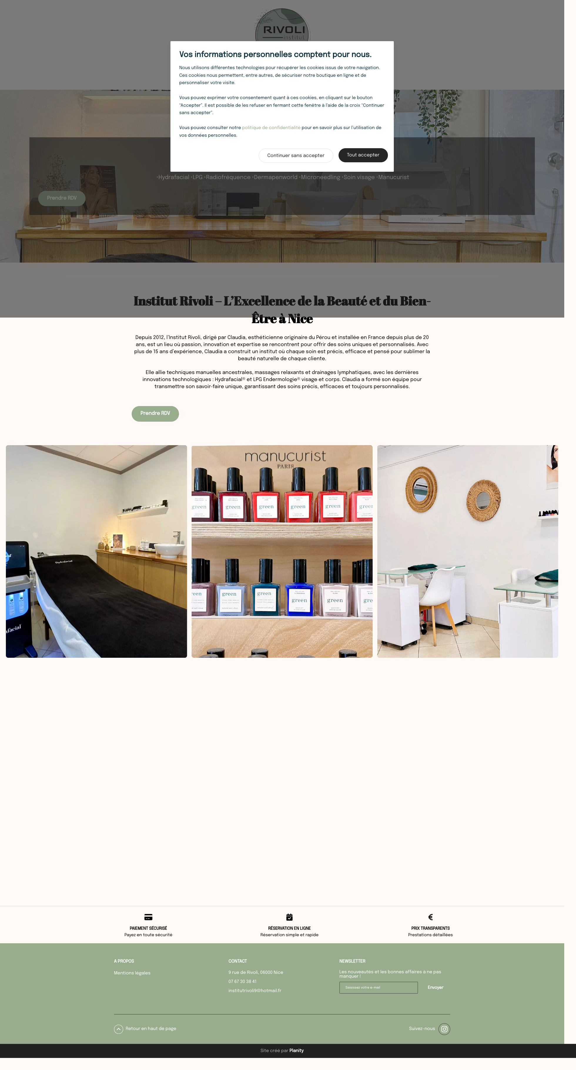 Aperçu du site